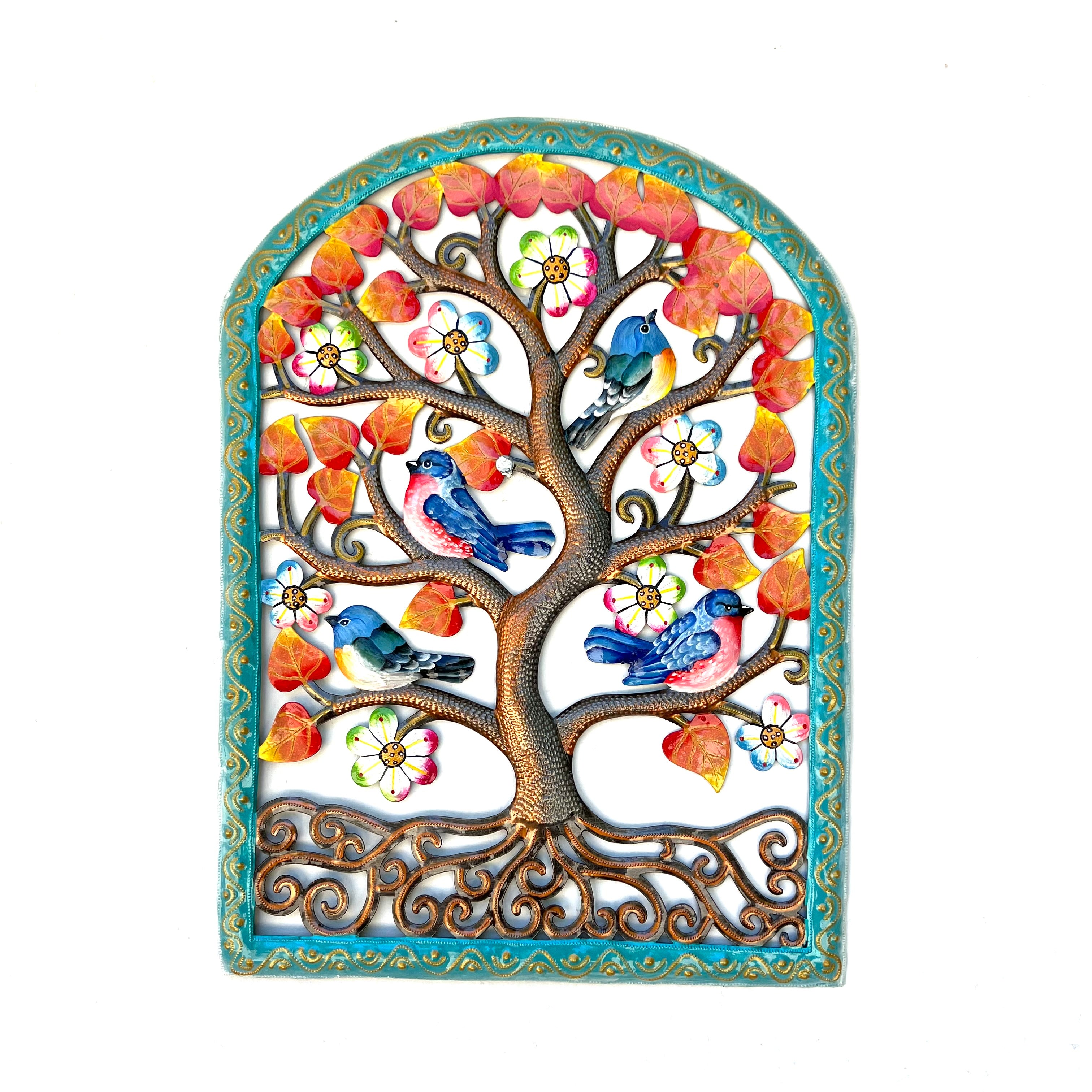 Paul- Turquoise Arch Tree & Birds #4