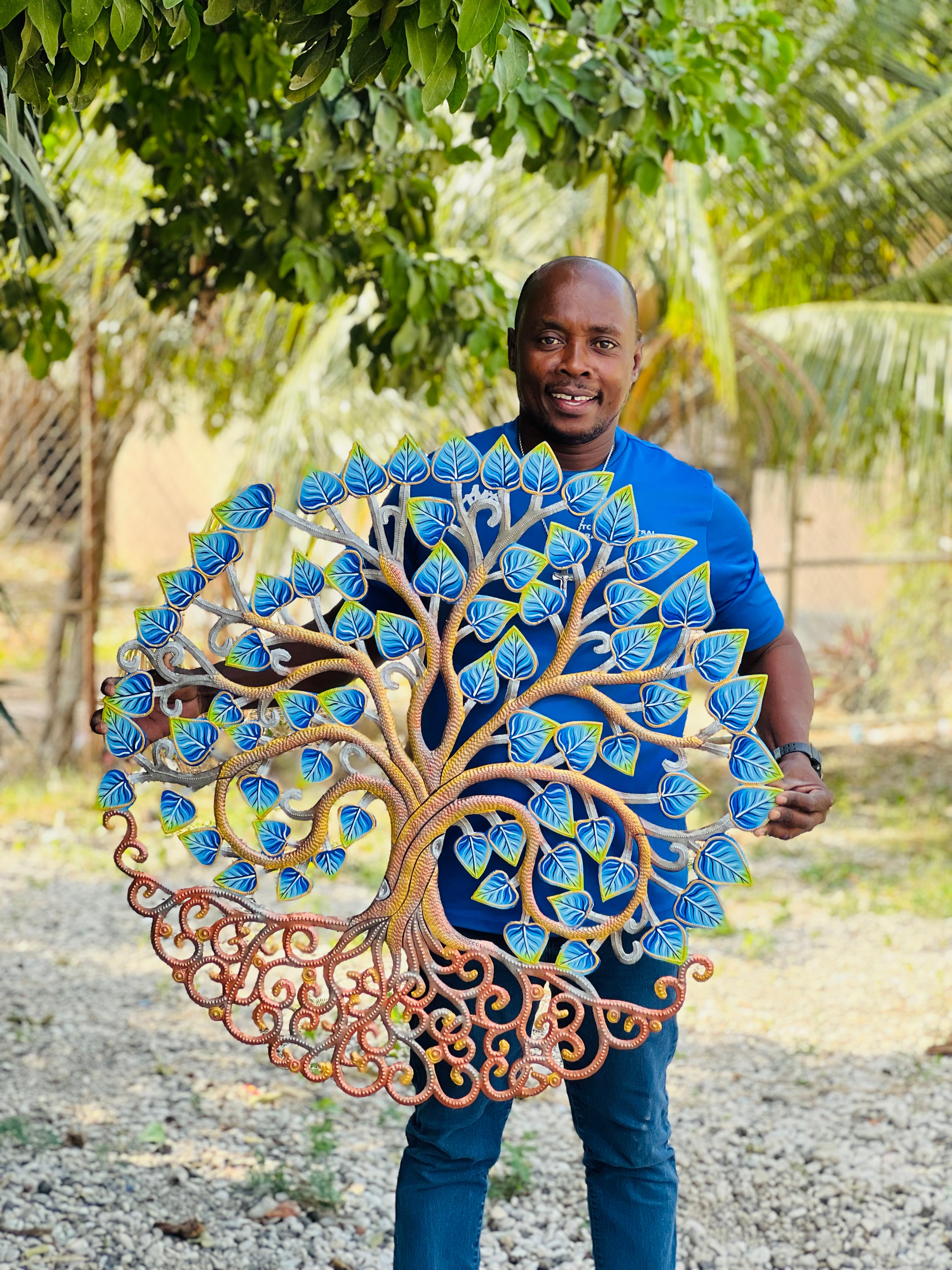 Colbert- Jumbo Bronze Blue Leaf Tree