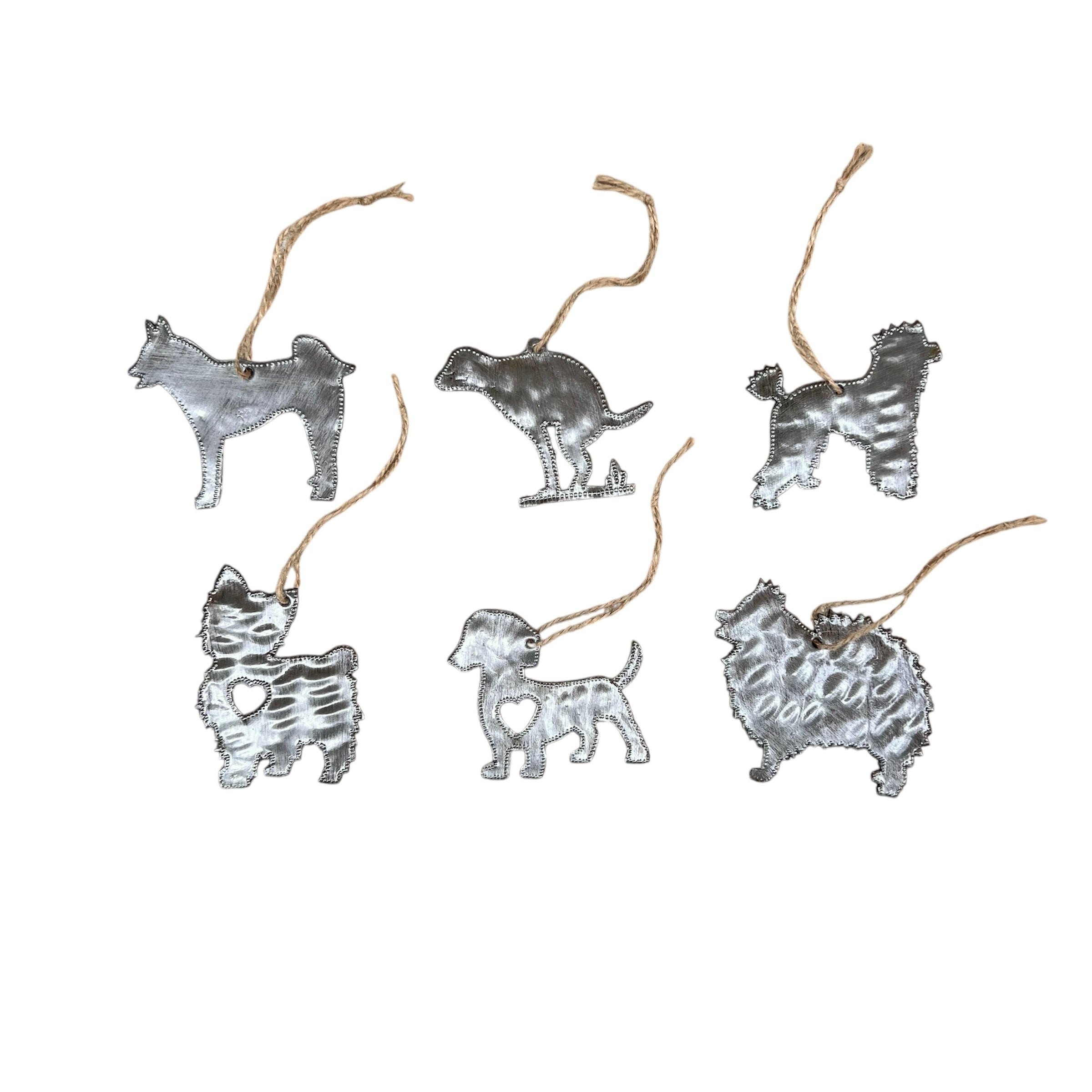 Roodlet- Set of 6 Dog Ornaments