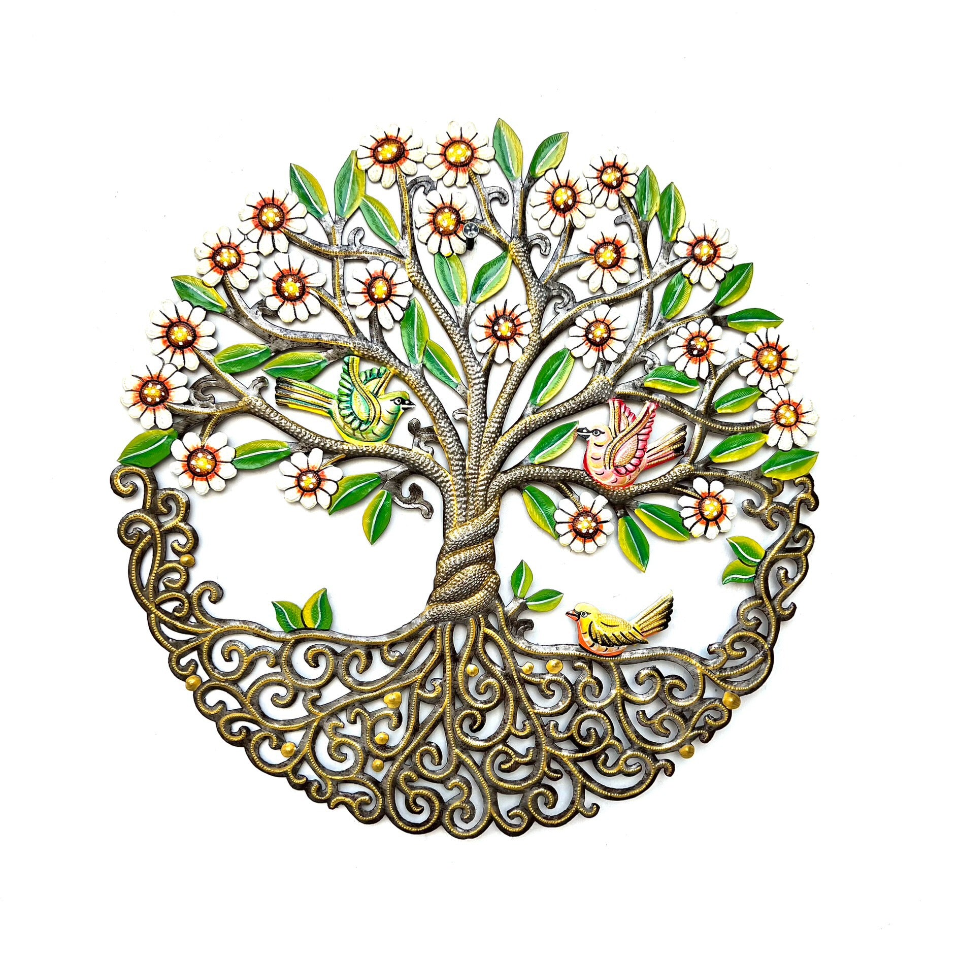 Whimsical Flower Bird Tree- Medium