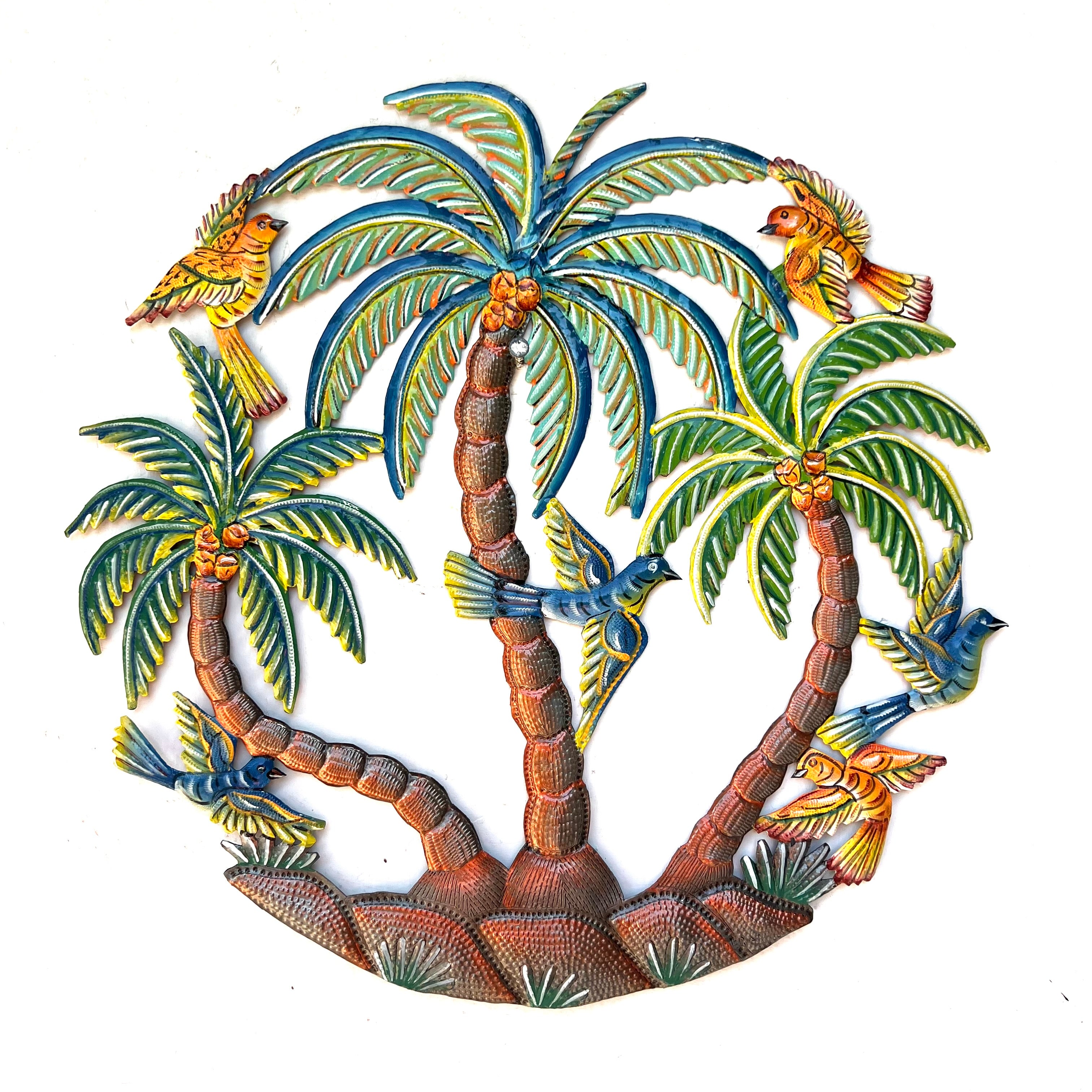 Derat- Three Coconut Tree & Birds #2