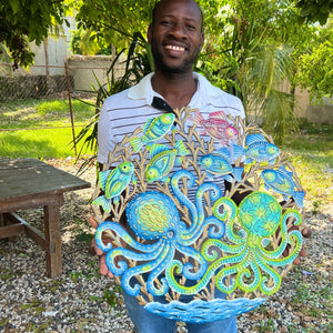 Derat- Two Painting Octopus