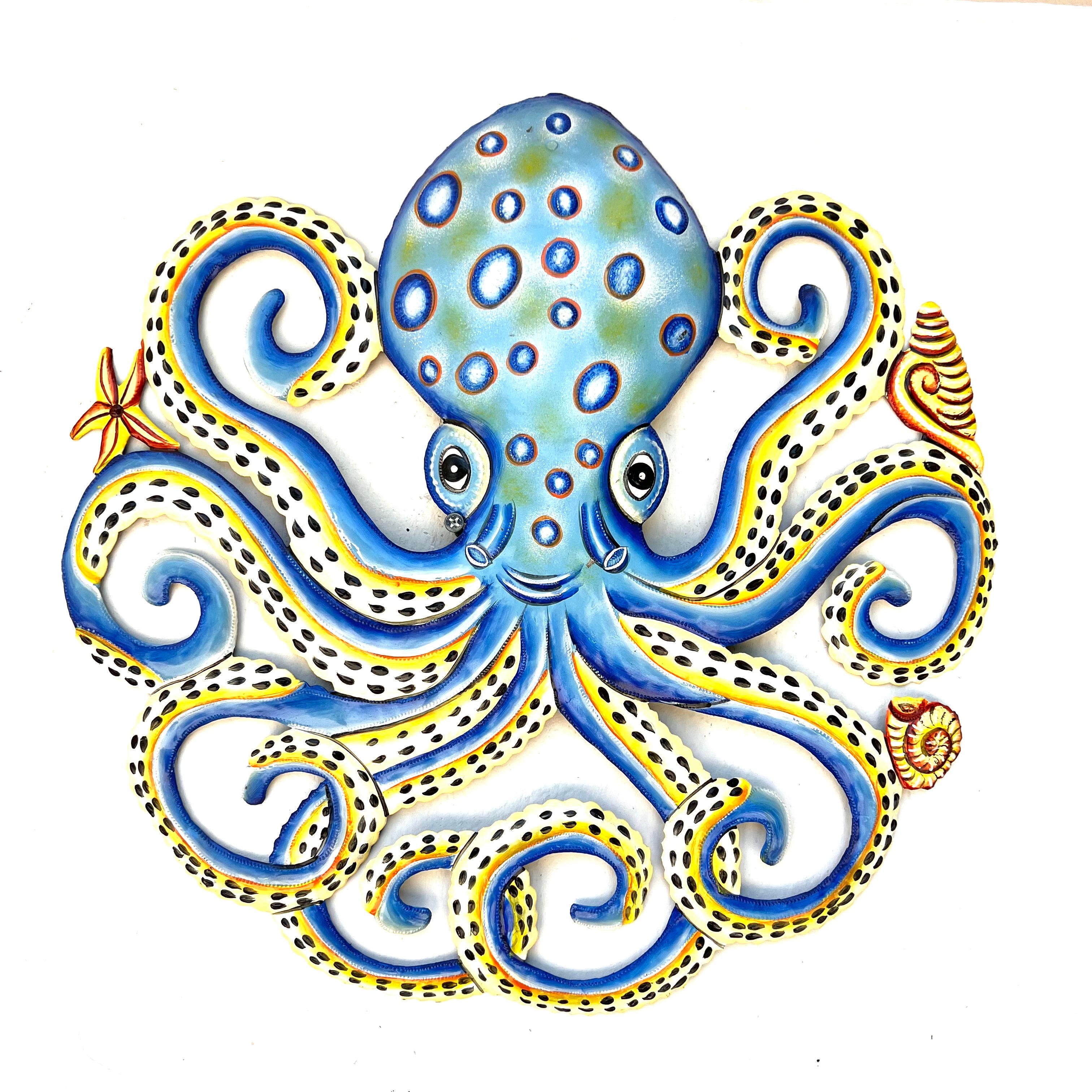 Colbert- Yellow & Blue Octopus