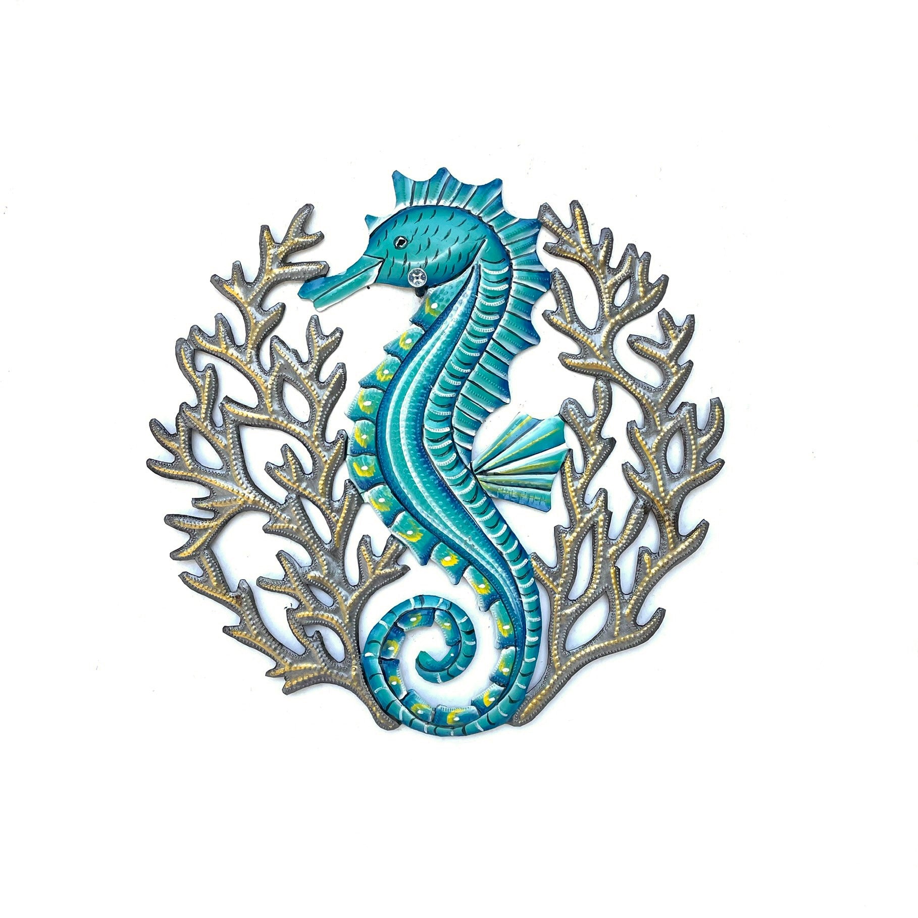 Aquatic Turquoise Seahorse