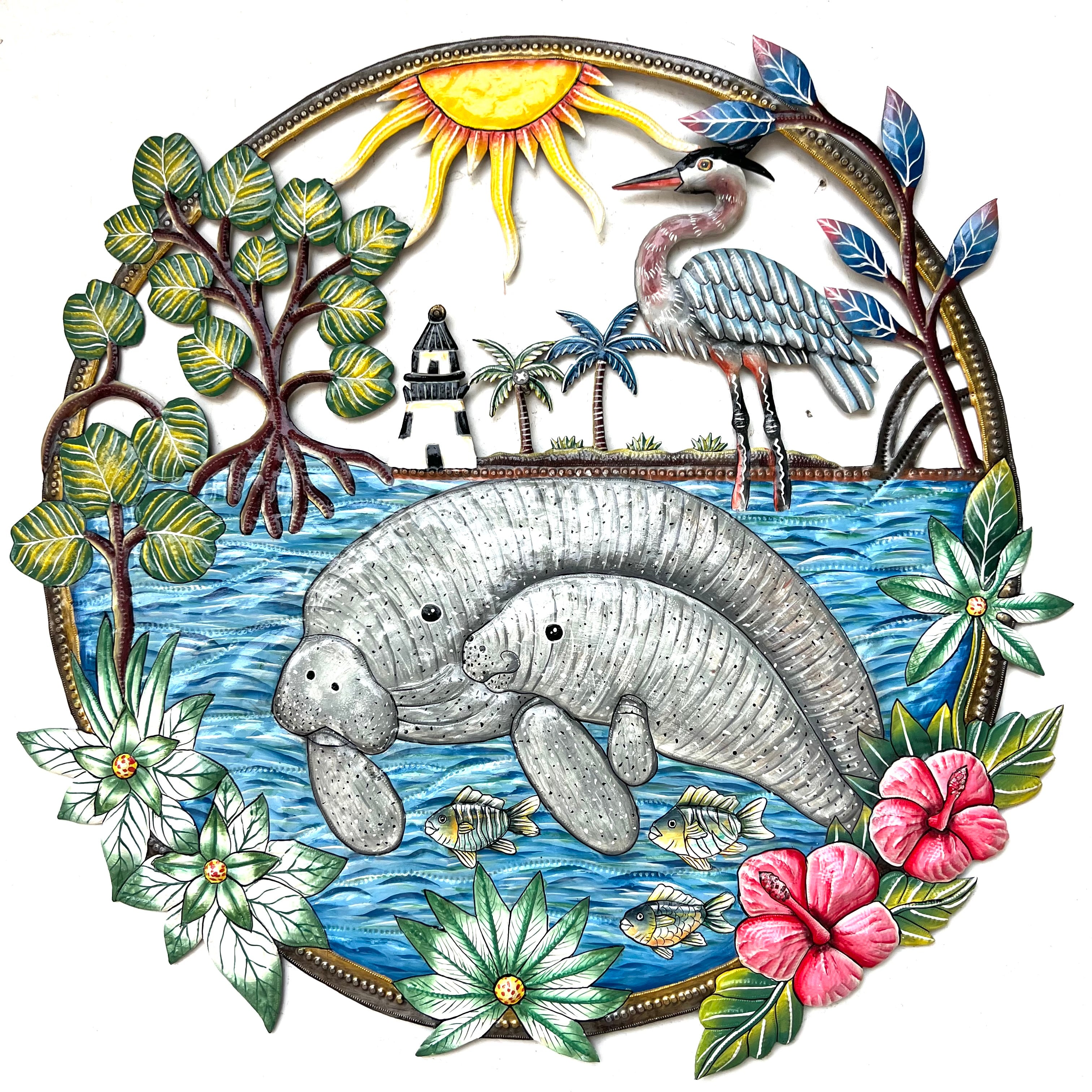 Jean Marie- Jumbo Mother & Child Manatees