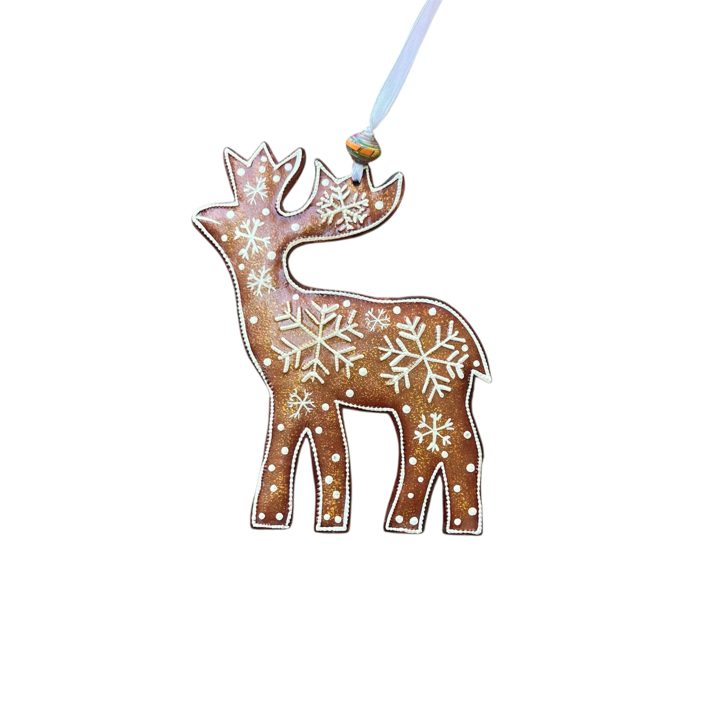 Brown Reindeer Ornament