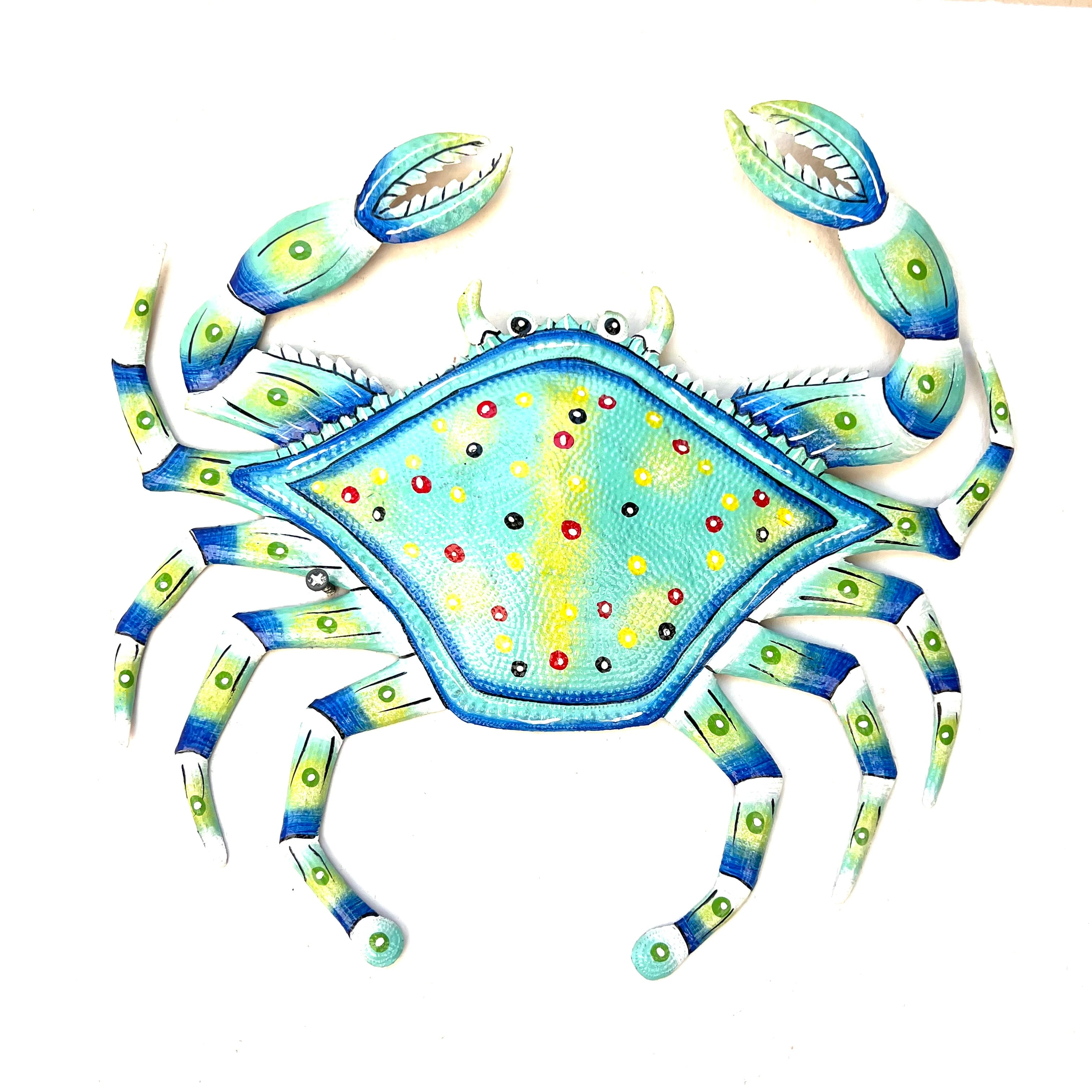 Jean Marie- Turquoise Painted Crab