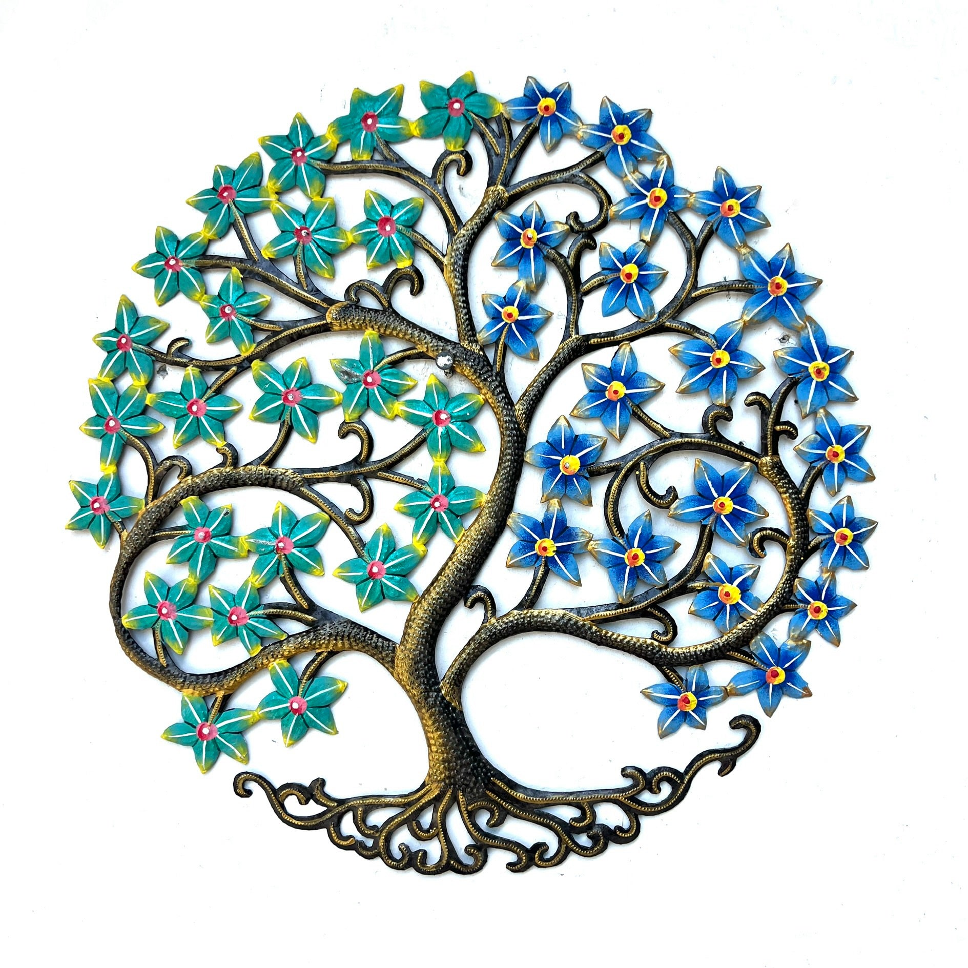 Roodlet Blue & Turquoise Tree in Bloom