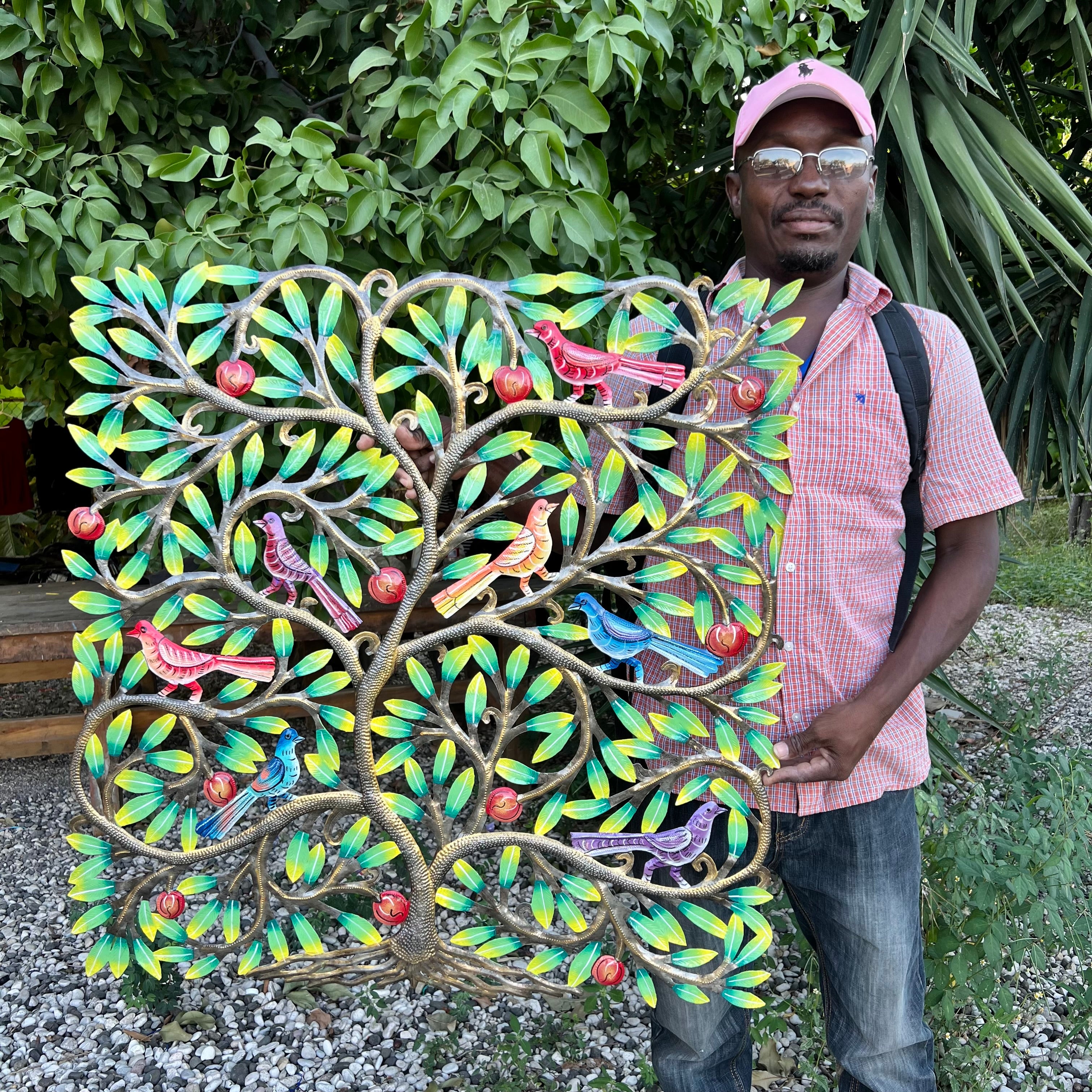 Jumbo Square Fruit Tree & Birds #2