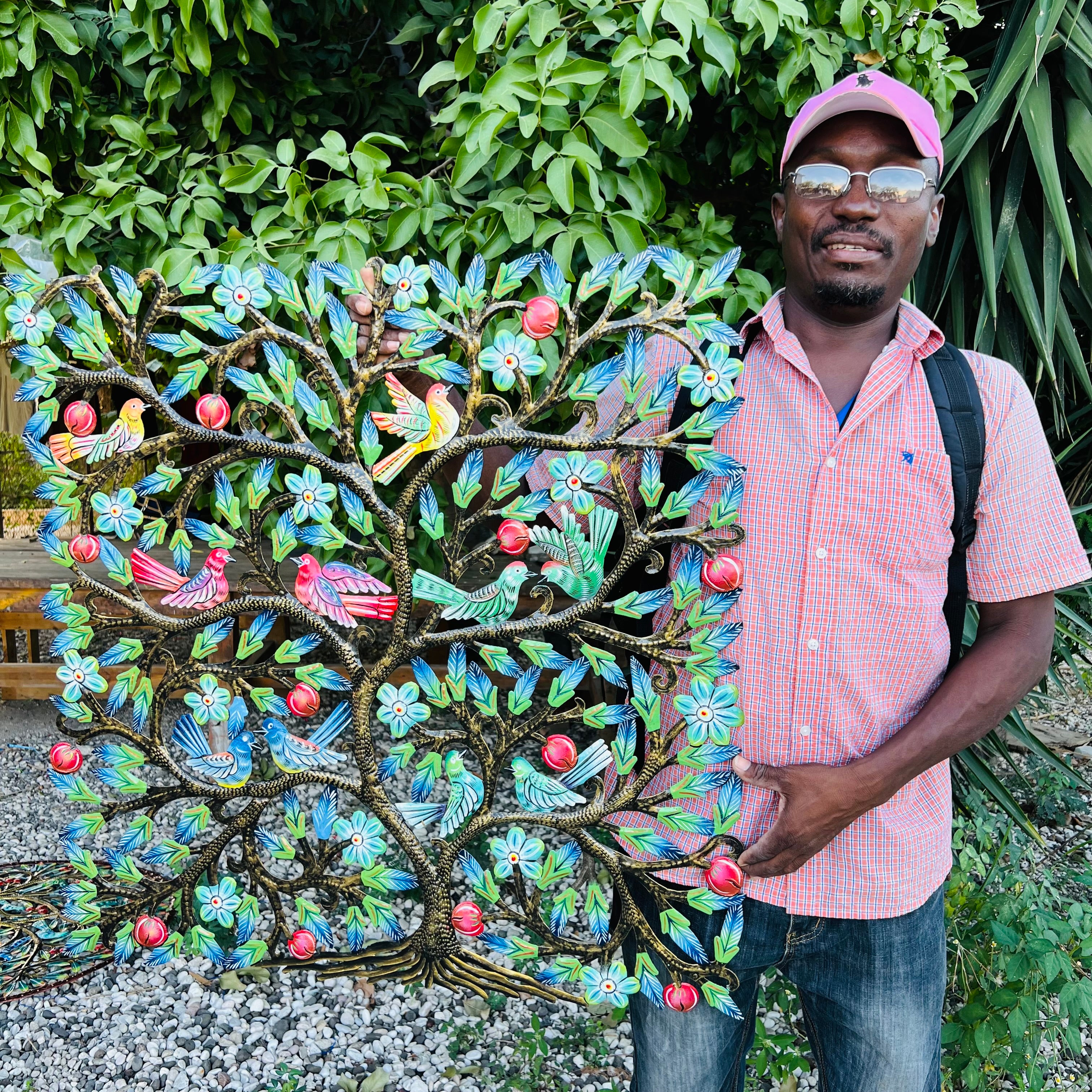 Jumbo Square Tree -  Bird/Fruits