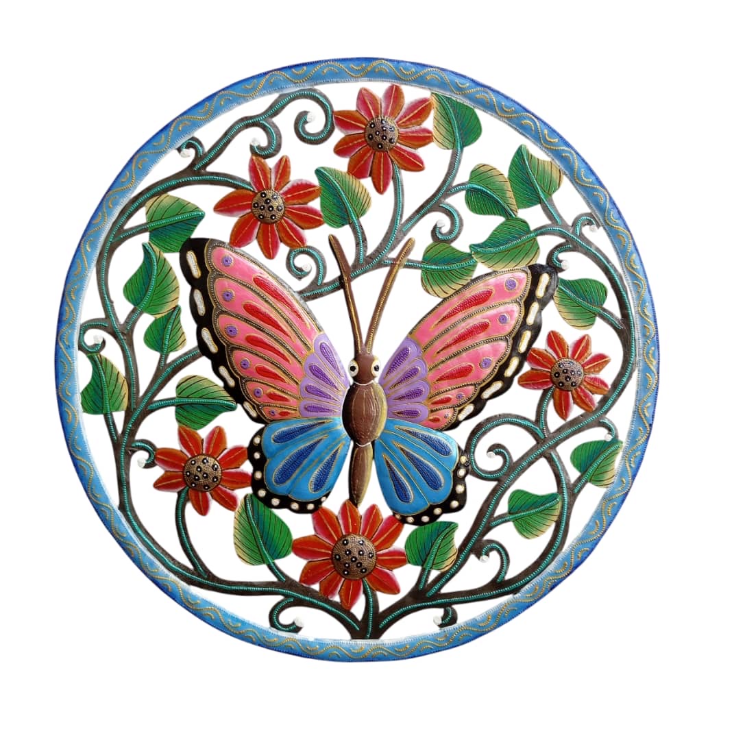 Paul- Circle Colorful Butterfly #2