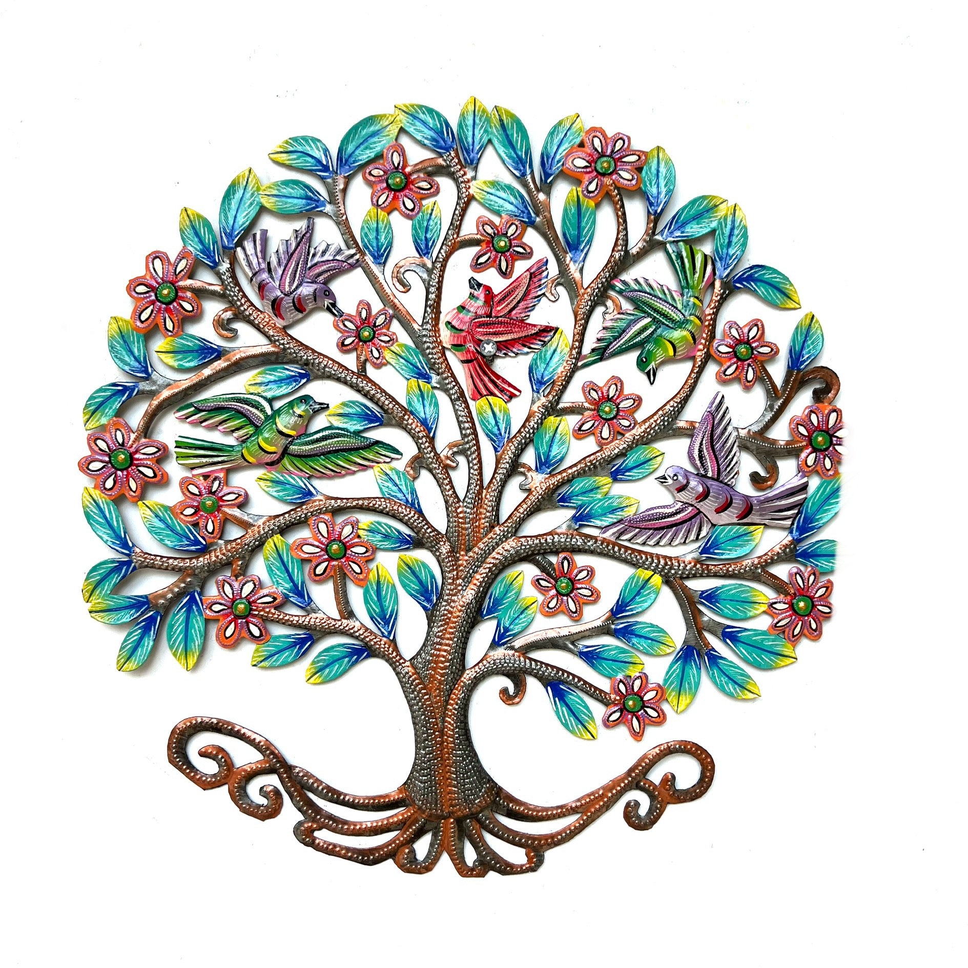 Colbert- Bronze Tree Flying Birds