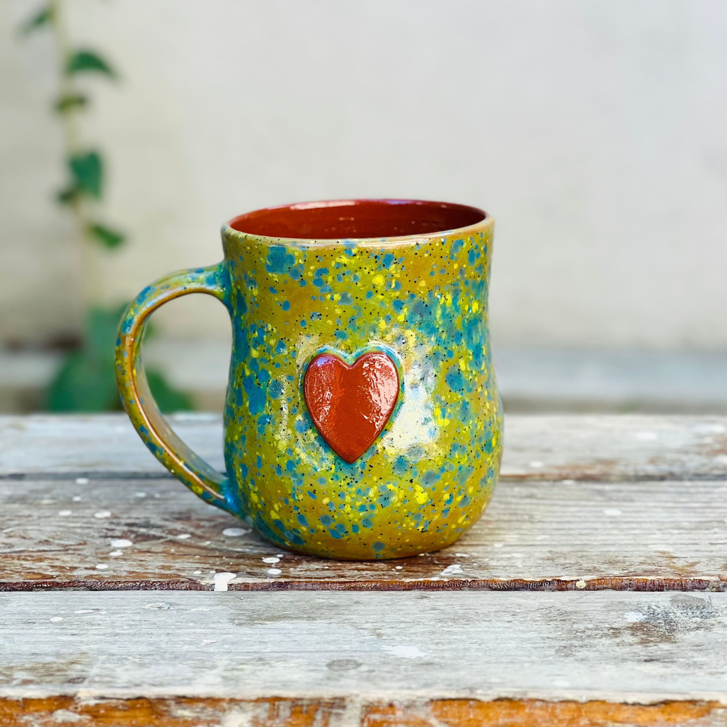 Large Calliope Heart Mug