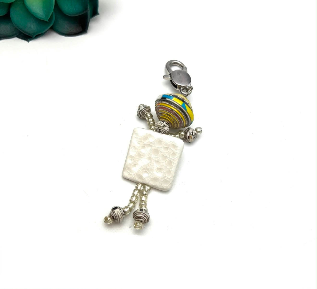 Dancing People Keychain Accessory