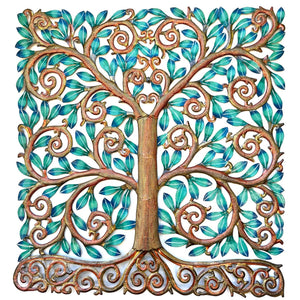 Gauyo- Jumbo Turquoise Tree Leaf
