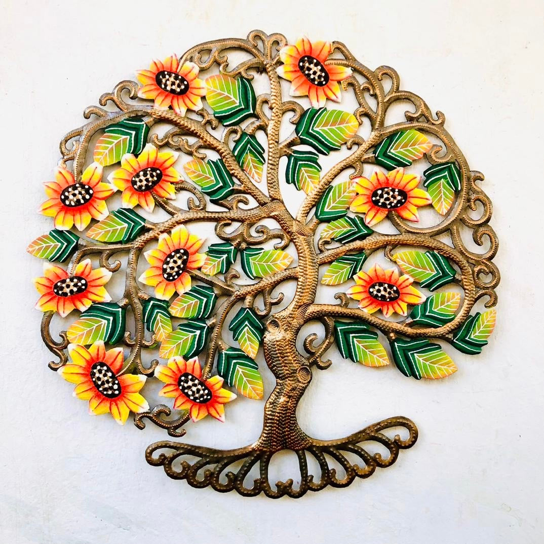 Derat- Bronze And Yellow Sunflower Tree
