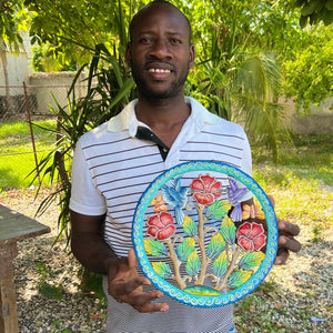 Derat- Medium Blue Circle Hibiscus