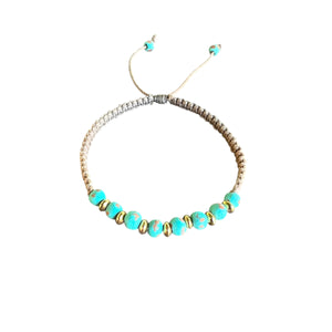 Jameson Macrame Bracelet- Turquoise