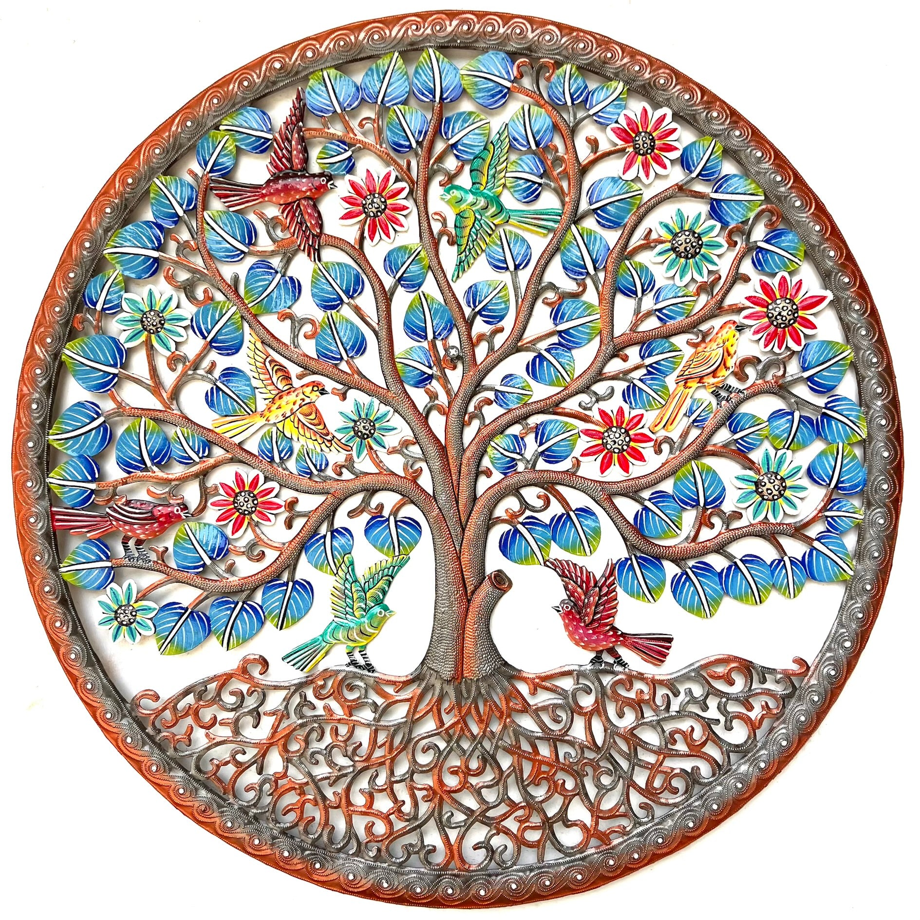 Derat Jumbo Bronze Blue Leaf Tree