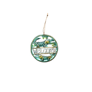 Round Alligator Ornament