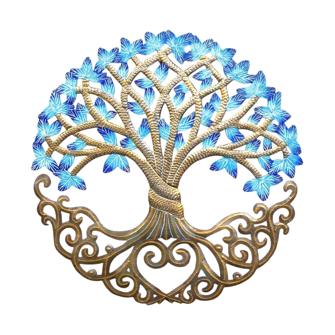 Derat- Heart Rooted & Painted Leaf Tree #2