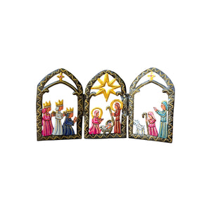 Standing Trifold Nativity