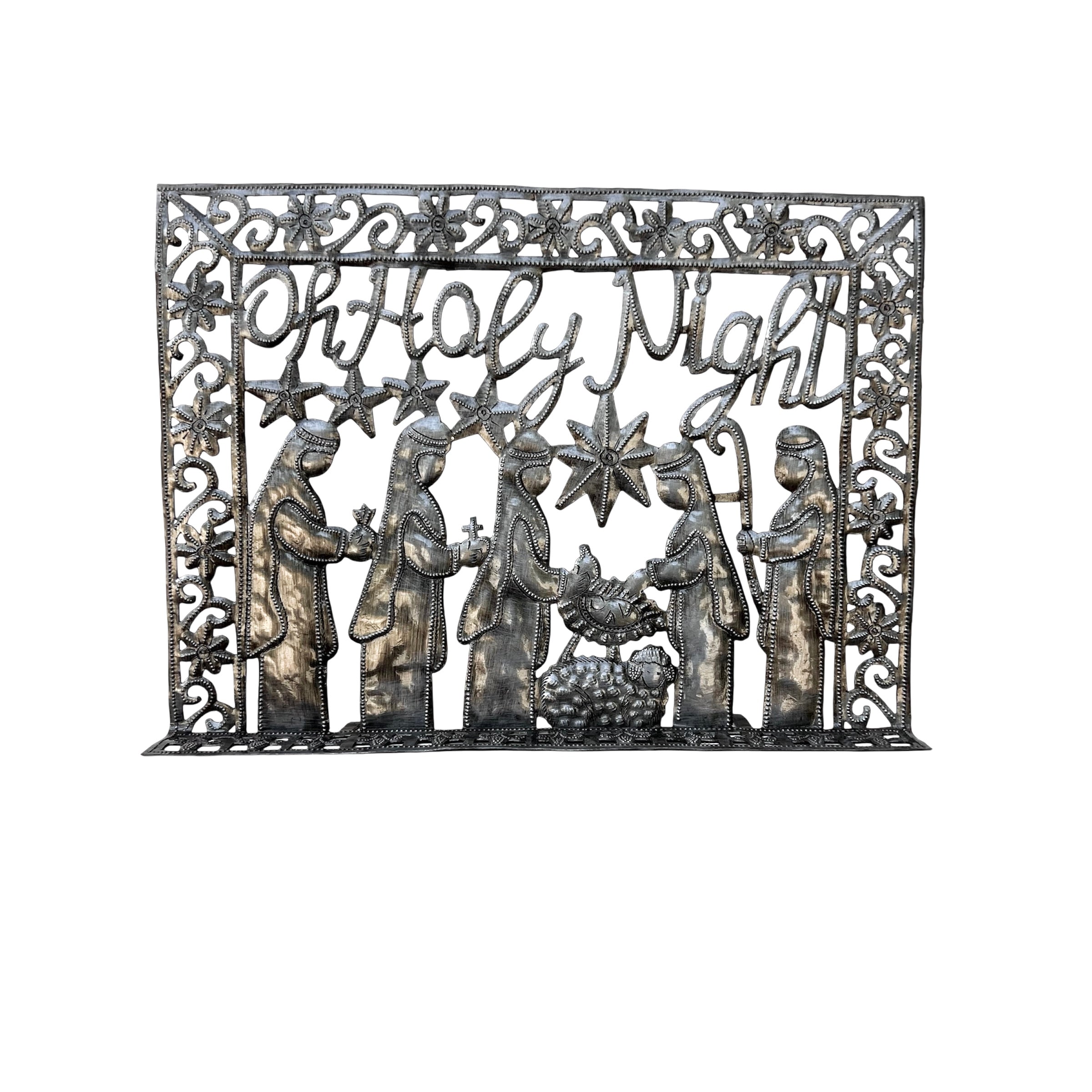 Oh Holy Night Frame Standing Nativity