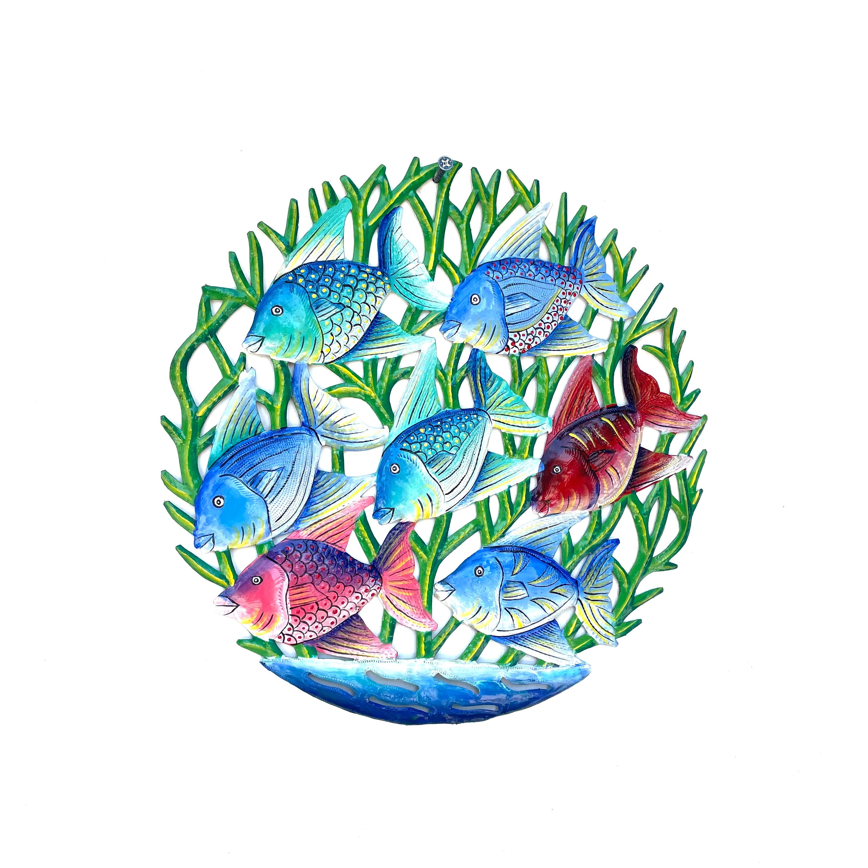 Derat- Medium Swimming Red & Blue Fish
