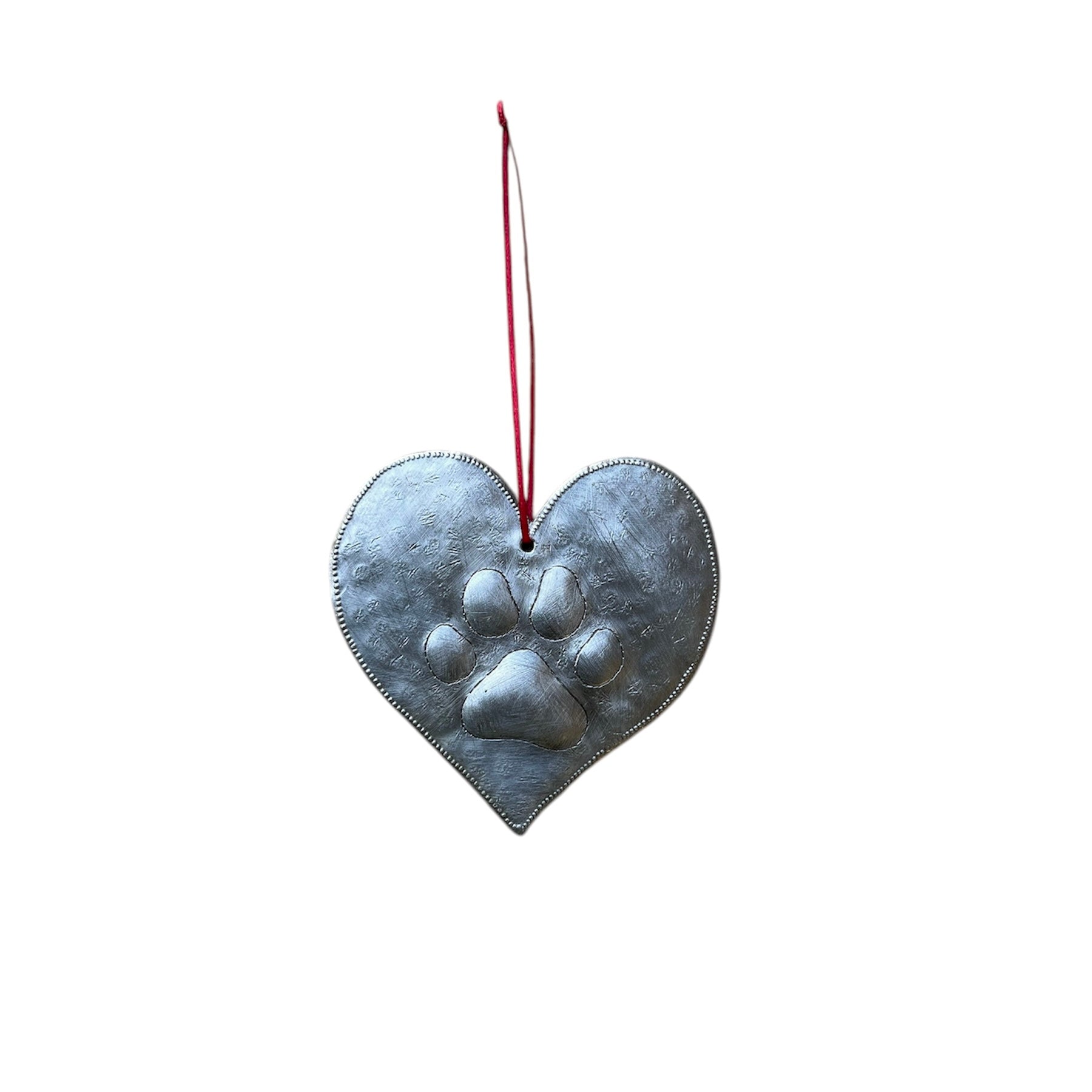 Evens- Heart Dog Paw Ornament #1