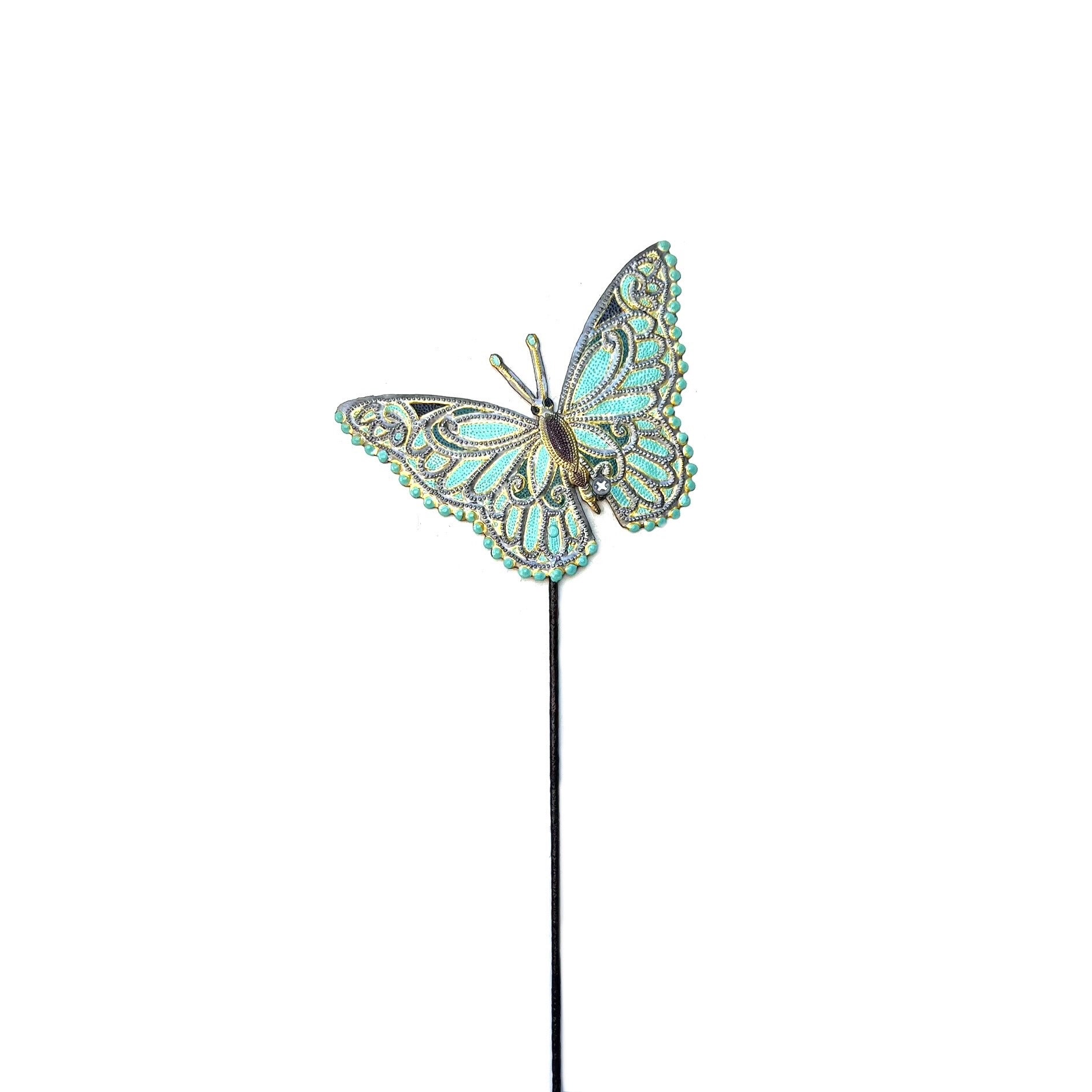 Orilien- Turquoise Butterfly Garden Stake