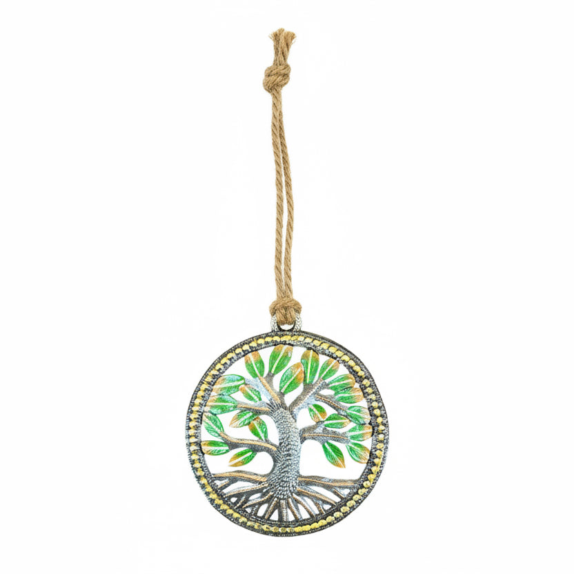 Grezil- Circle Painted Tree Ornament #5