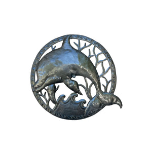 Round- Small Dolphin Metalart