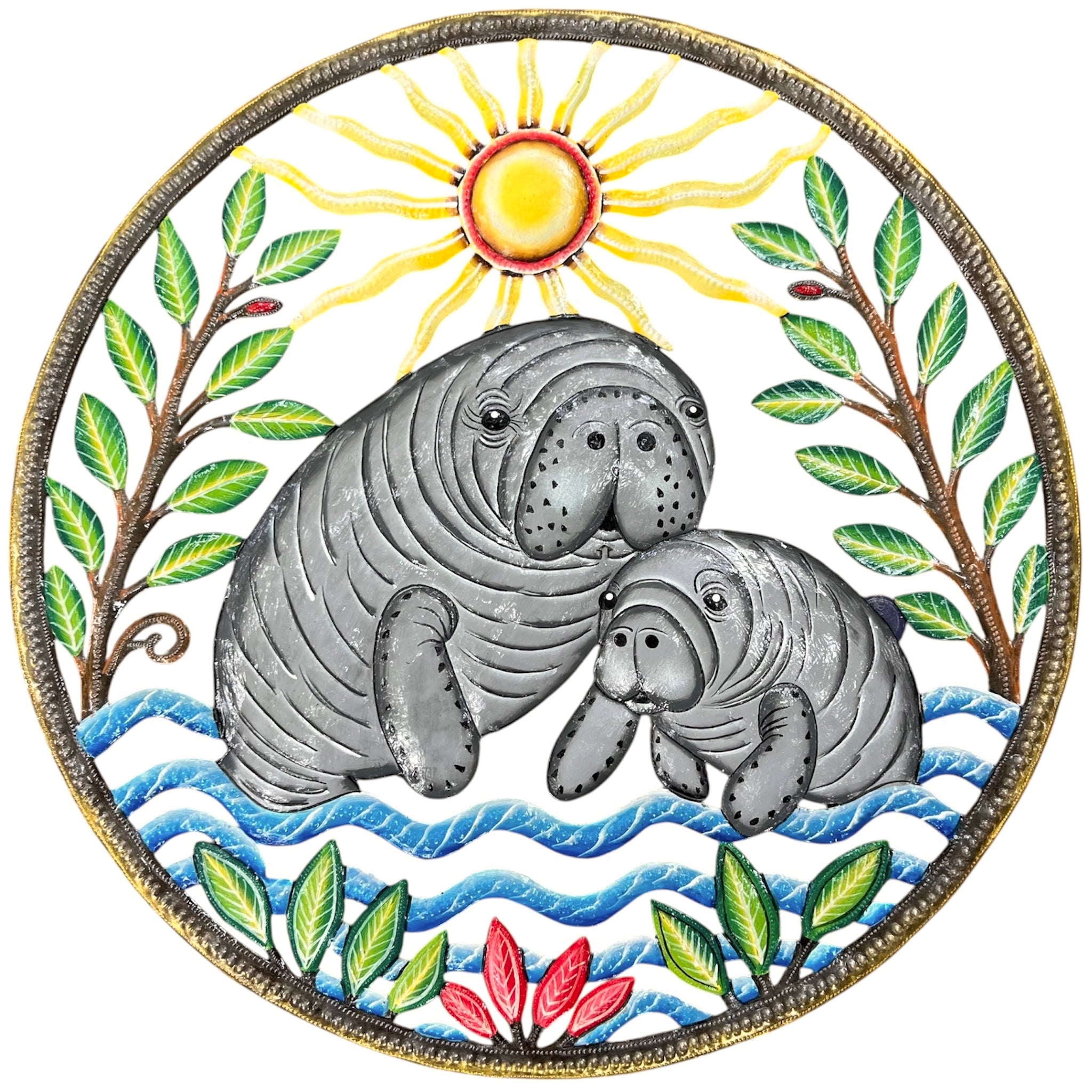 Dyvenson- Jumbo Mother and Calf Manatee