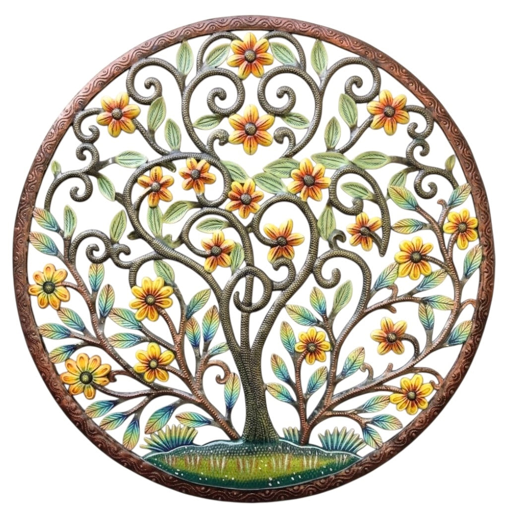 Circle Bronze Jumbo Flower Plant