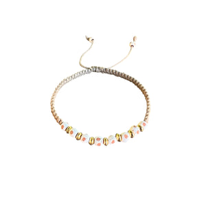 Jameson Macrame Bracelet- White