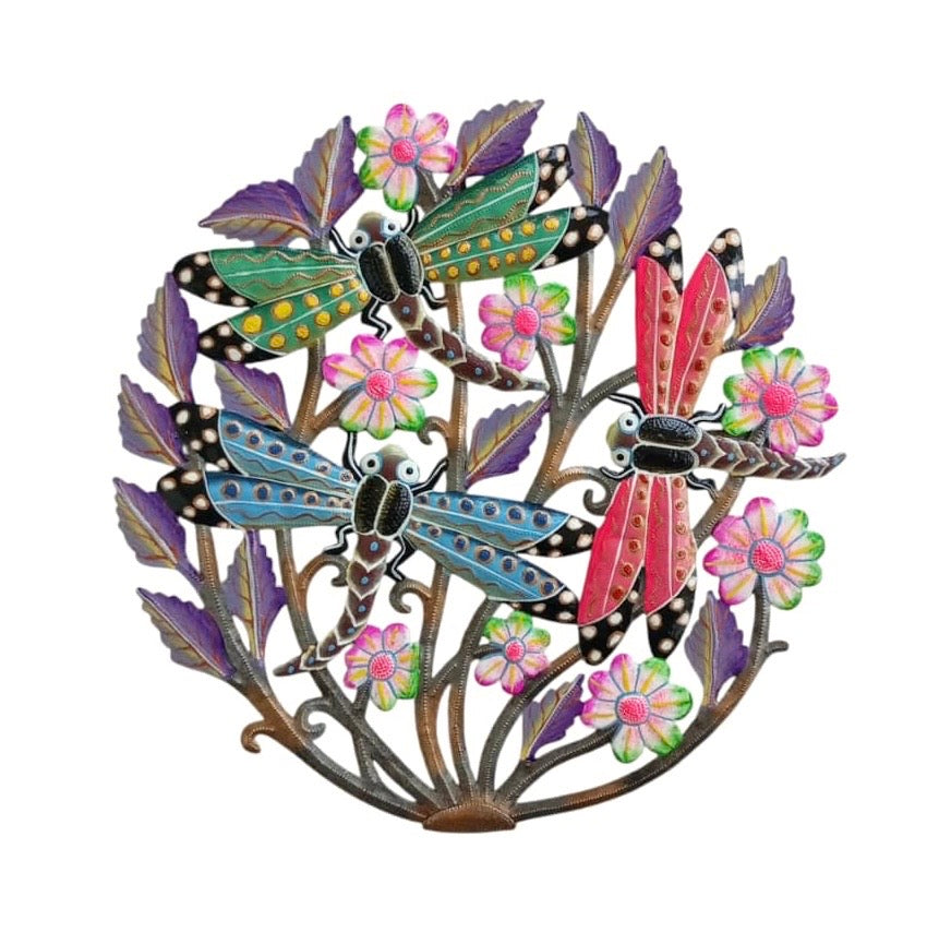 Paul- Medium Dragonflies & Flowers #3