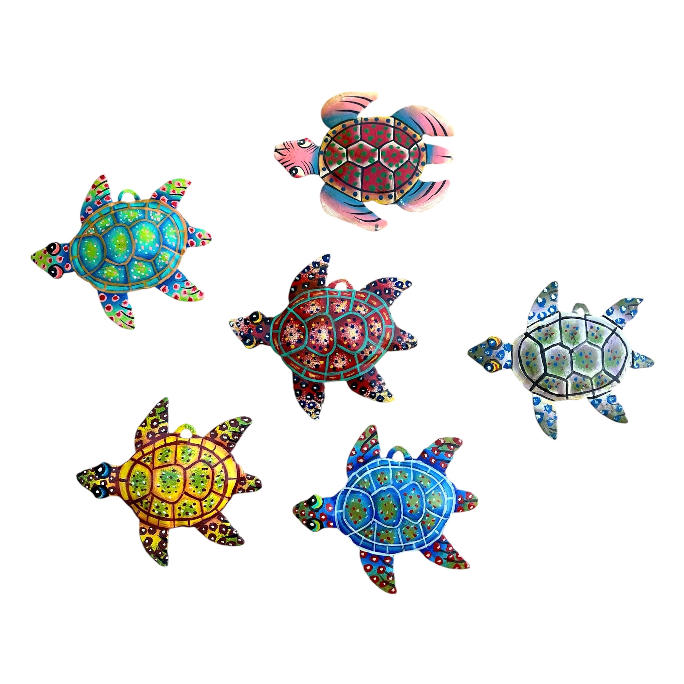 Colorful Turtle Wall Art (Set of 6)