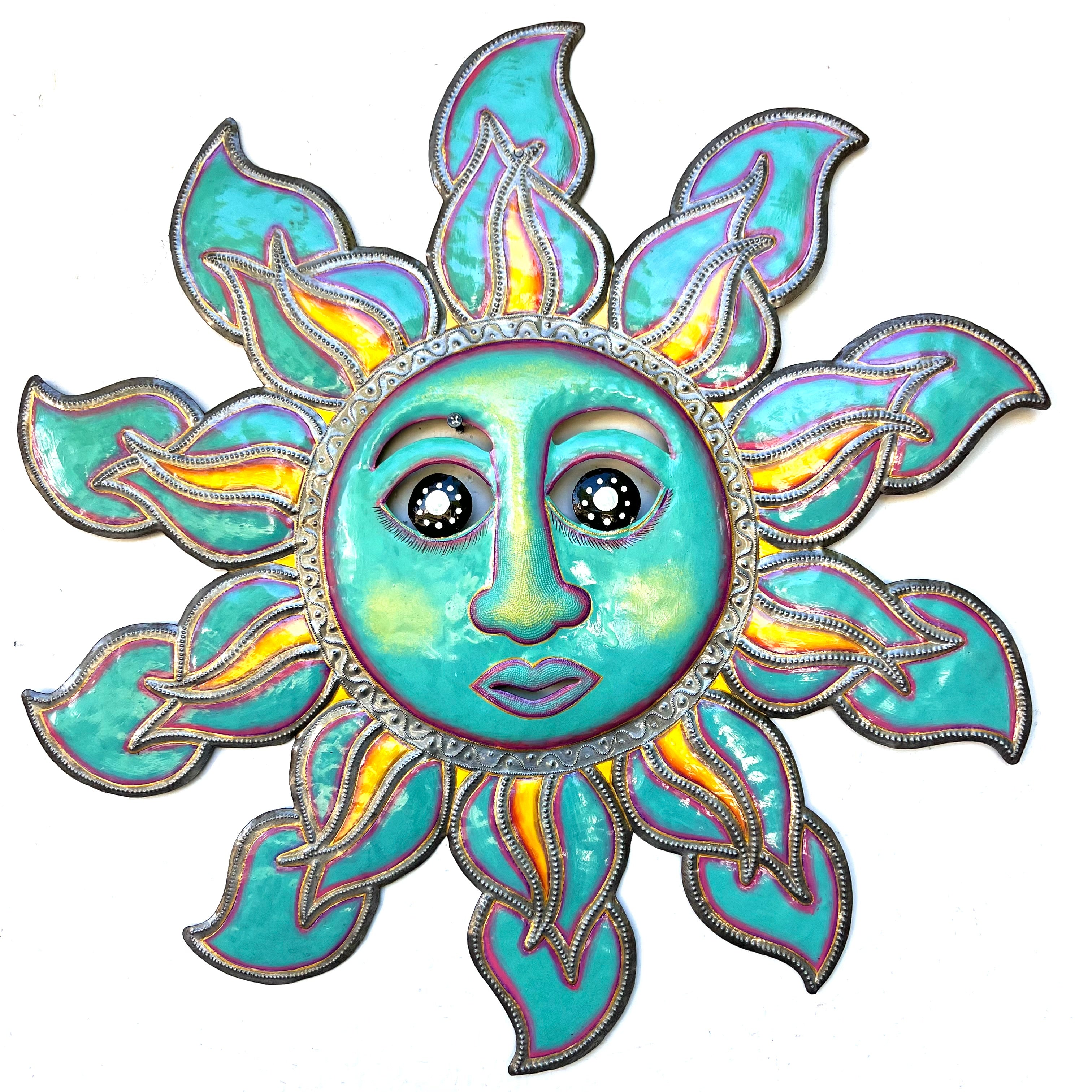 Orilien- Jumbo Turquoise & Yellow Sun