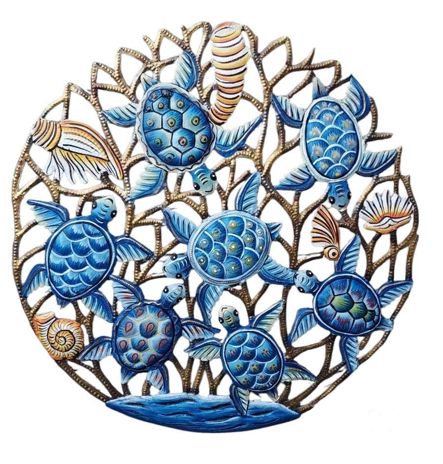 Colbert- Bleu Swimming Turtles