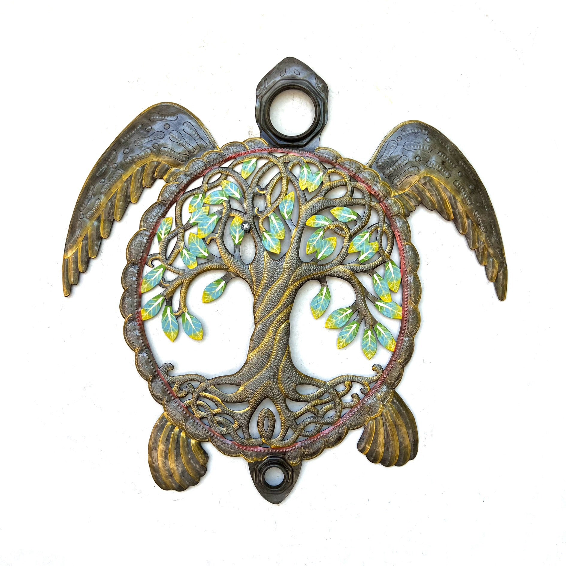 Lucson- Oil Top Drum Turtle And Tree