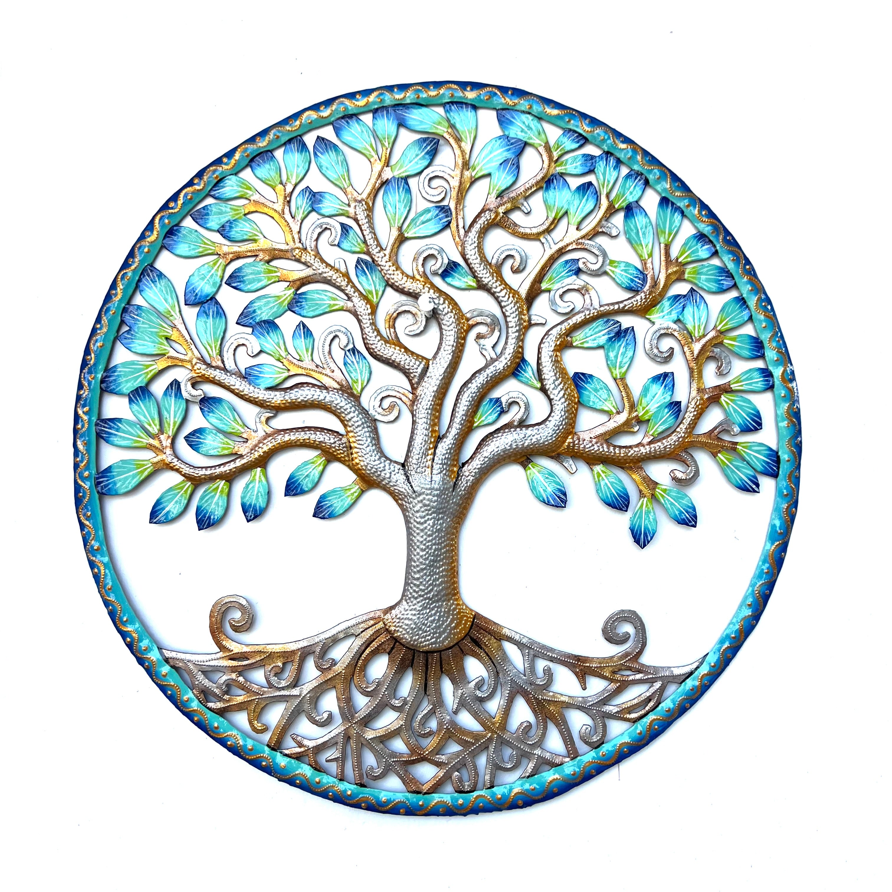 Colbert- Large Blue Painted Tree