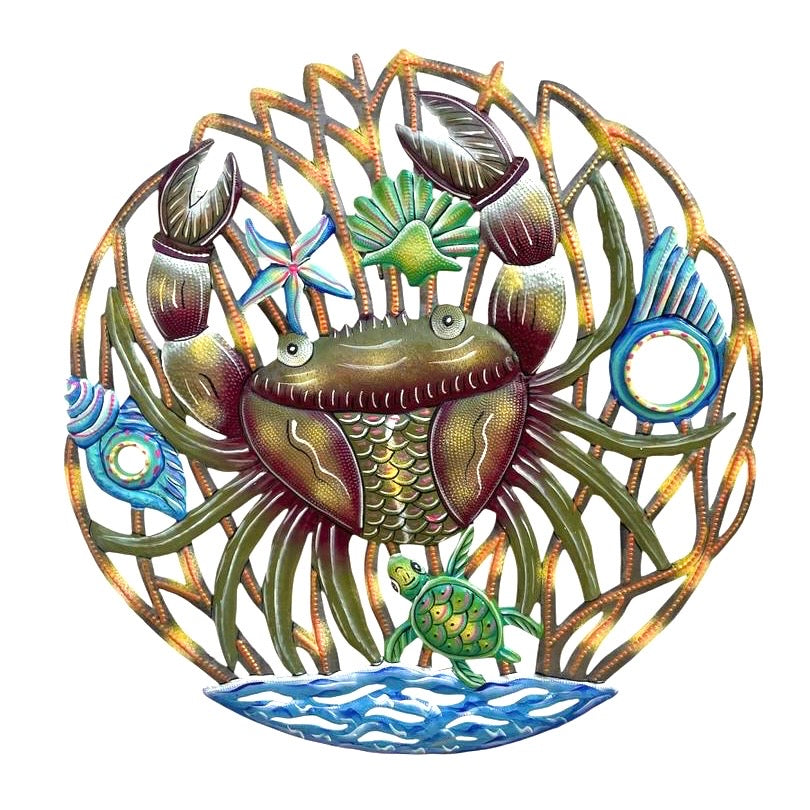 Oil Top Drum Painting Crab