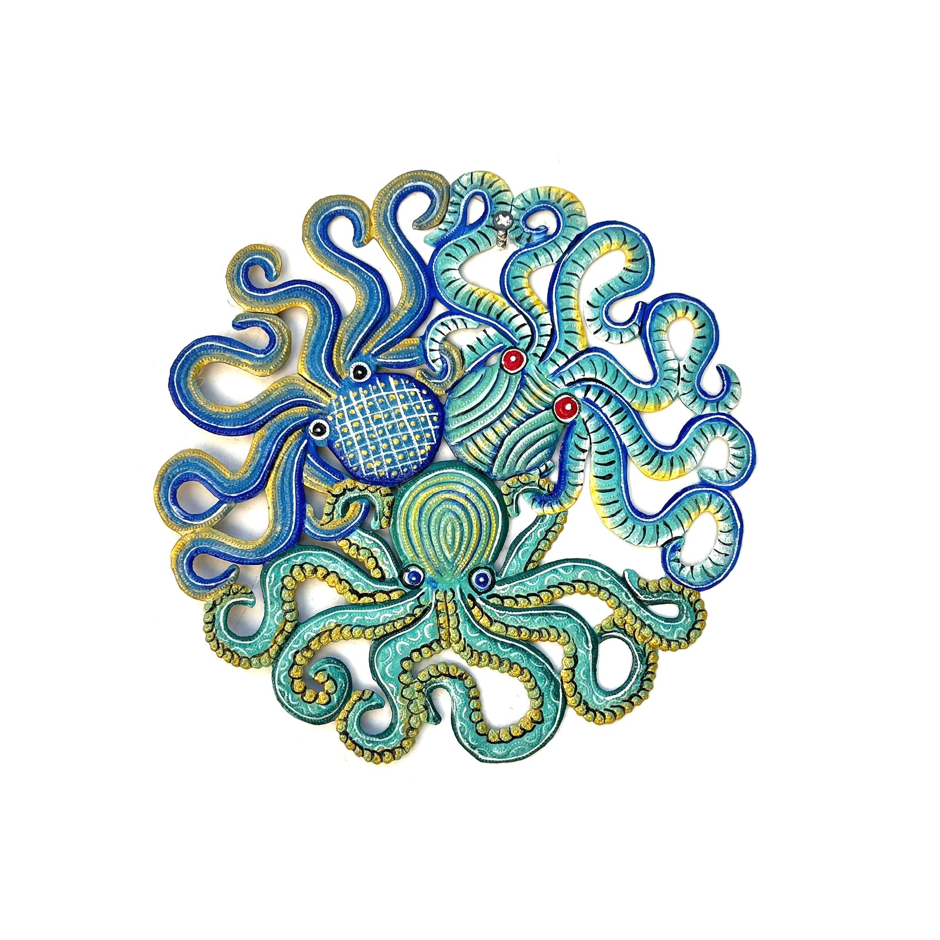 Three Small Octopus- Painted