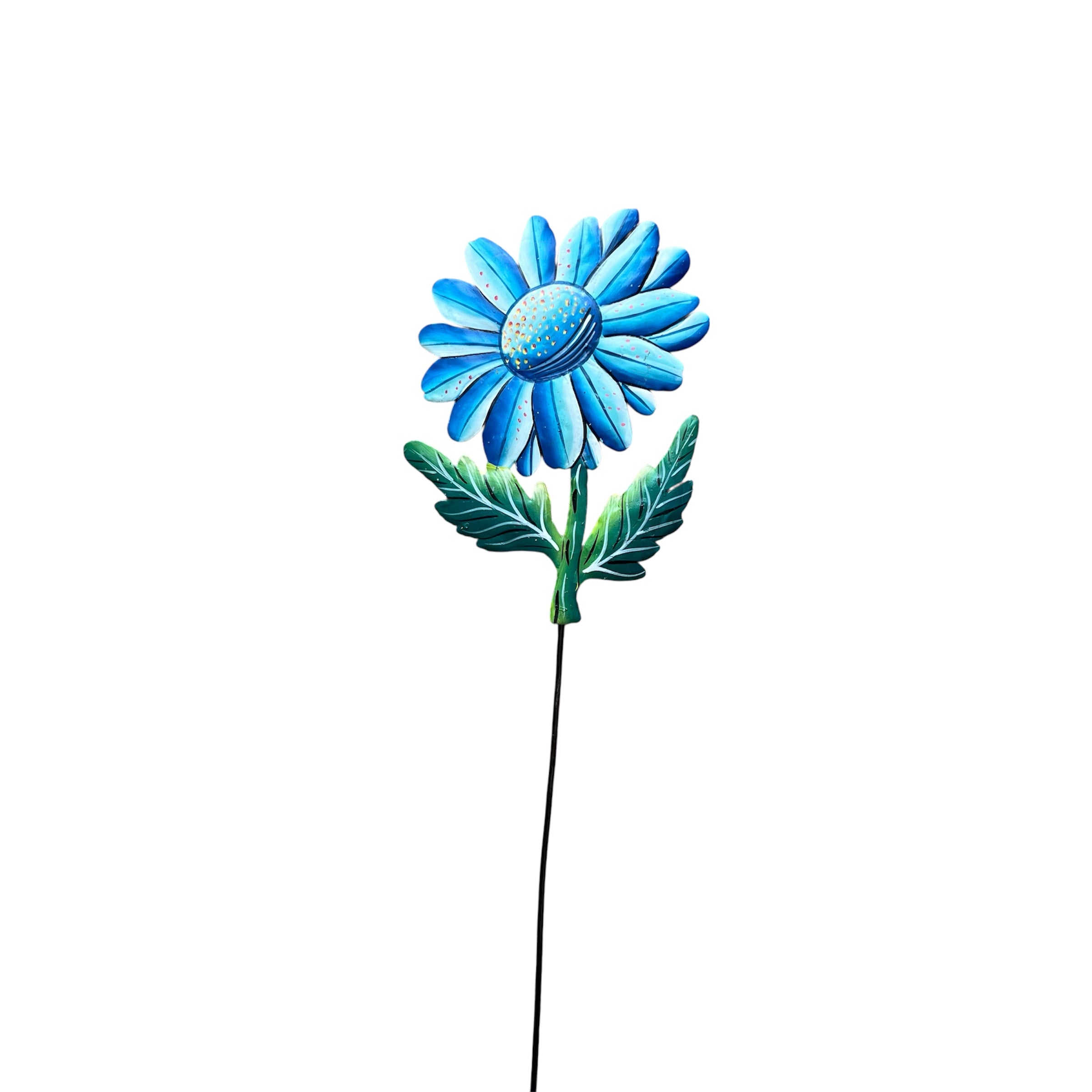 Blue Daisy Garden Stake #1
