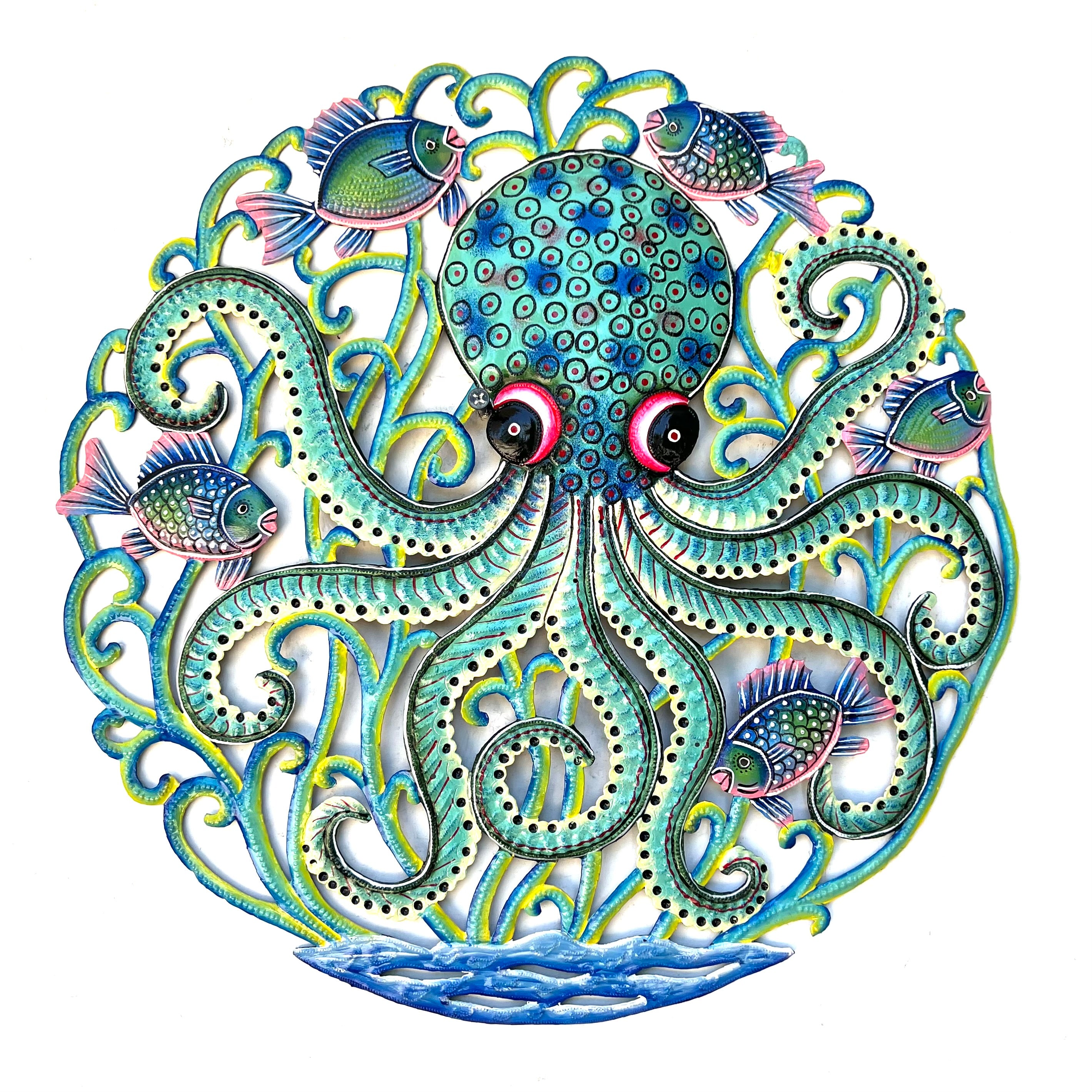 Lucson- Turquoise Swimming Octopus