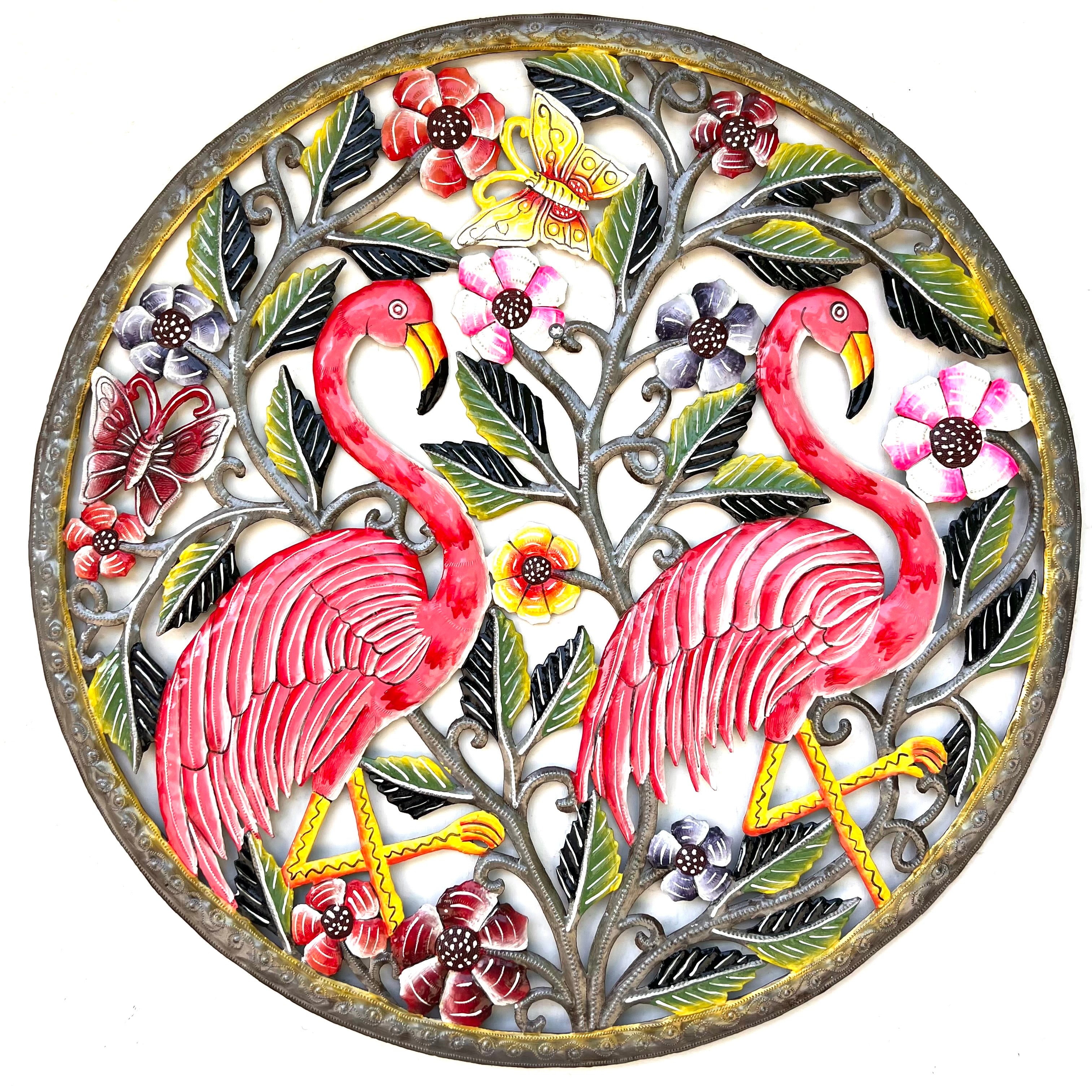 Jumbo- Two Flamingo Birds