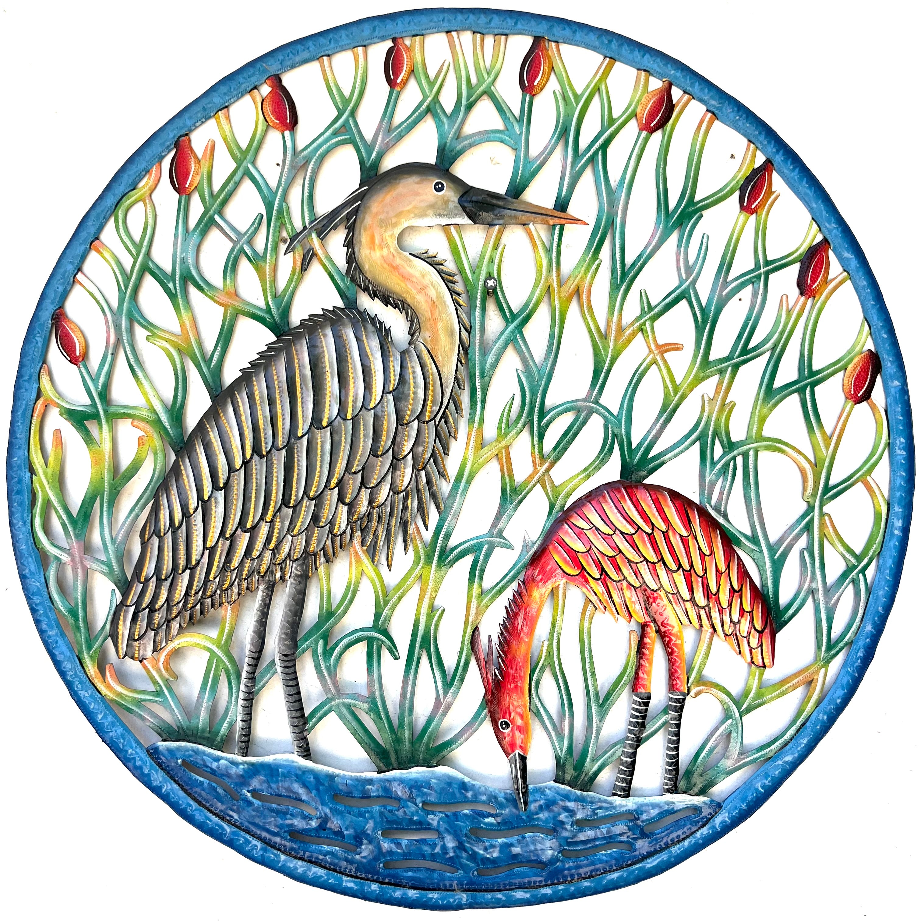 Dieudonne- Jumbo Circle Blue Herons
