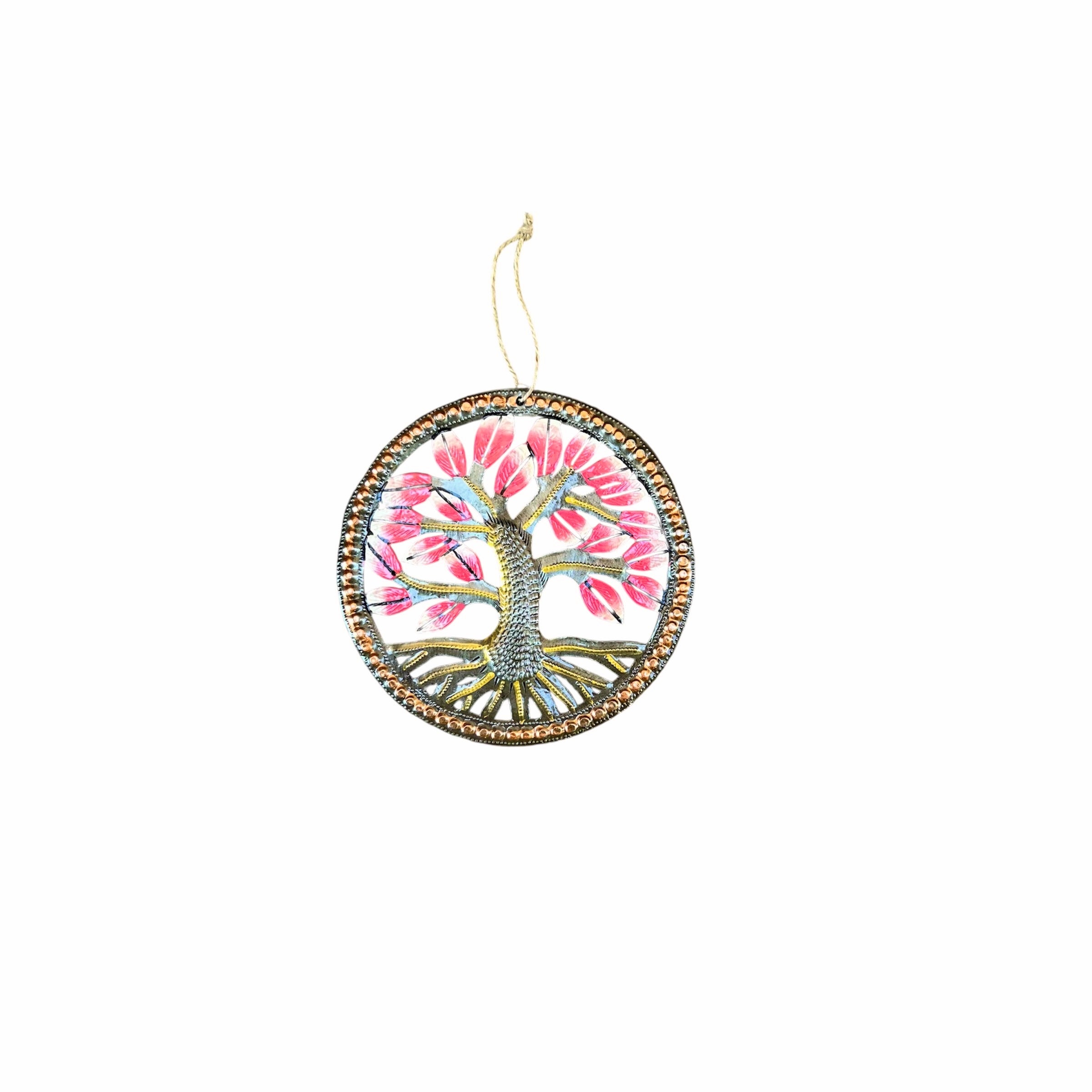 Grezil- Circle Painted Tree Ornament #2