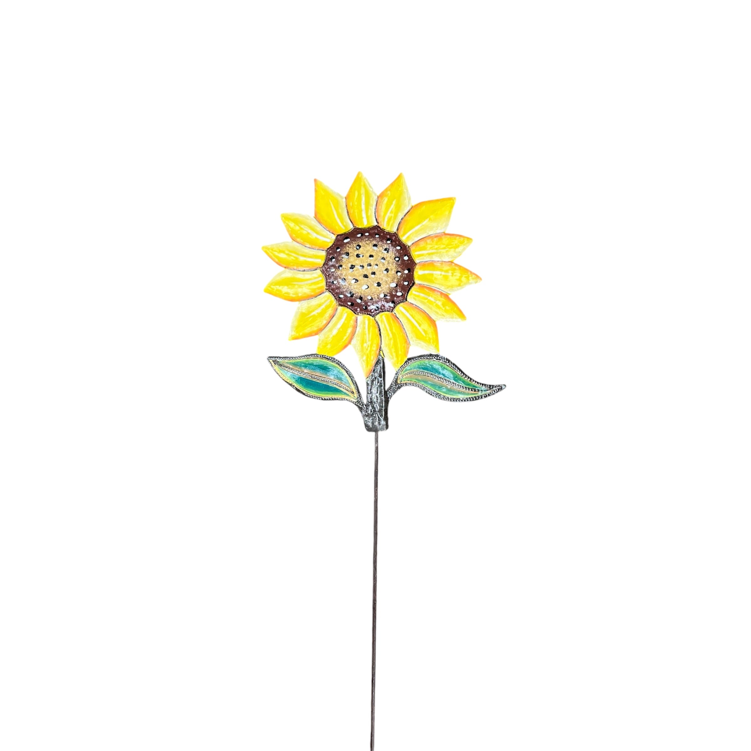 Dyvenson- Yellow Sunflower Garden Stake