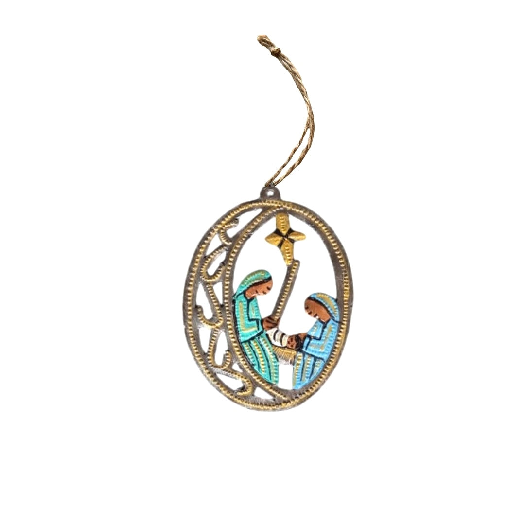 Thevenin Oval Nativity Ornament